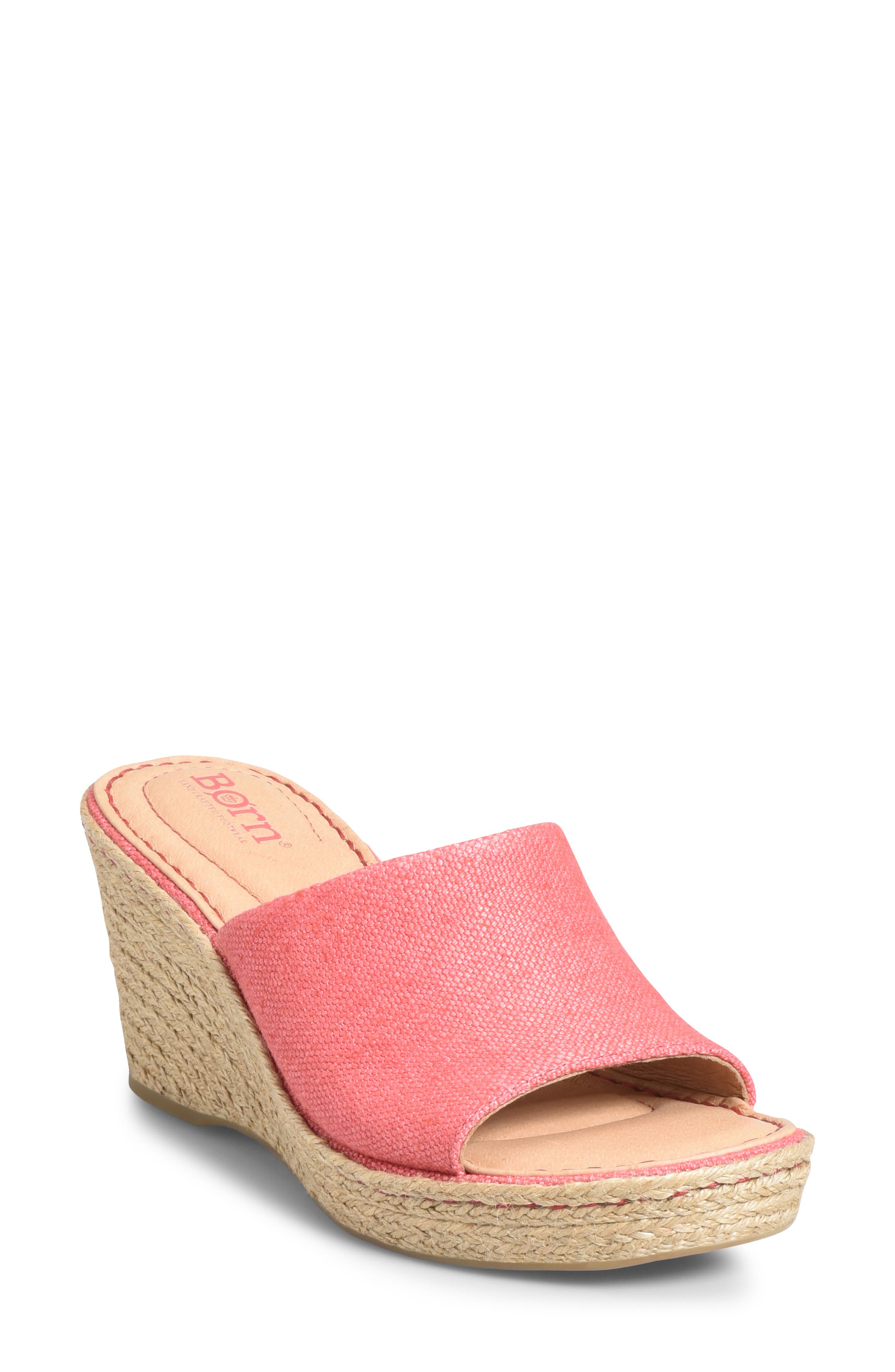 B?rn Missoula Wedge Sandal, Red