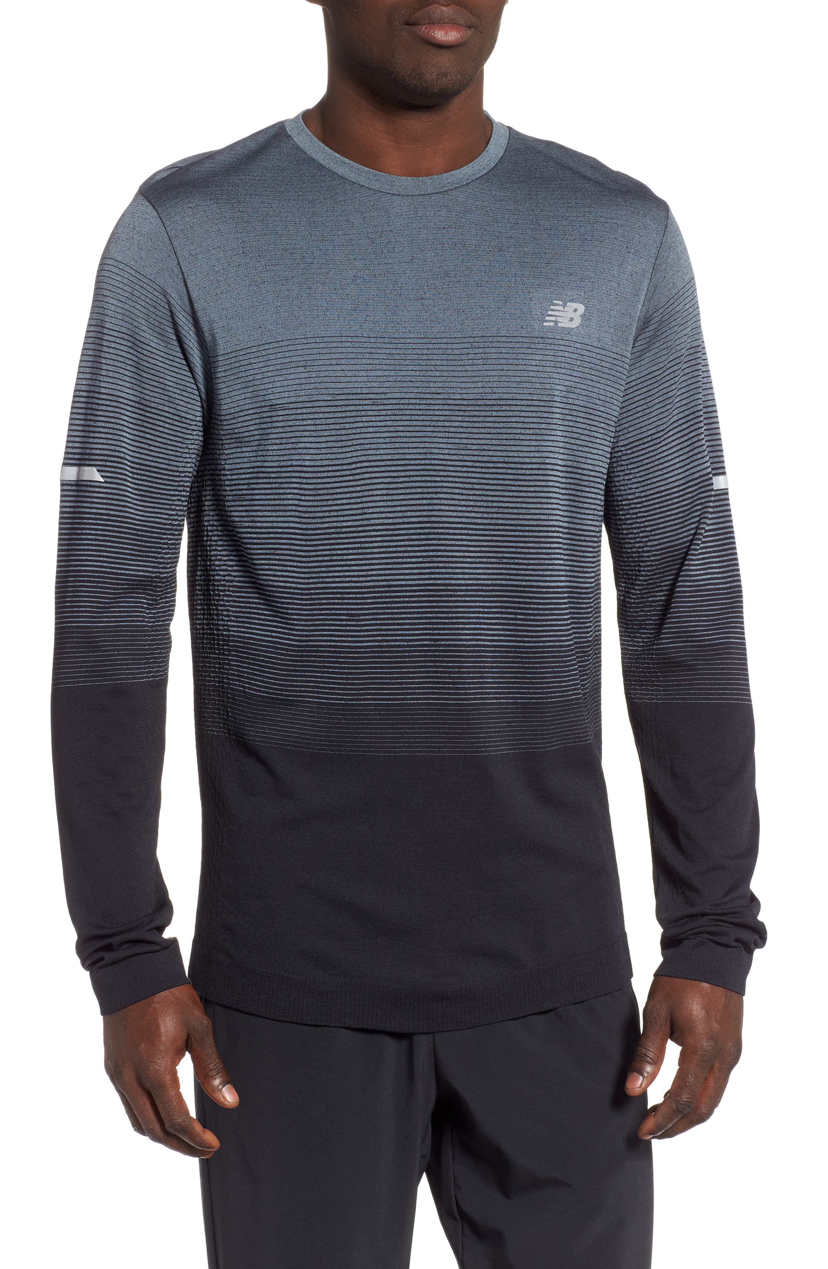 New Balance Ombre Long Sleeve Performance T-Shirt