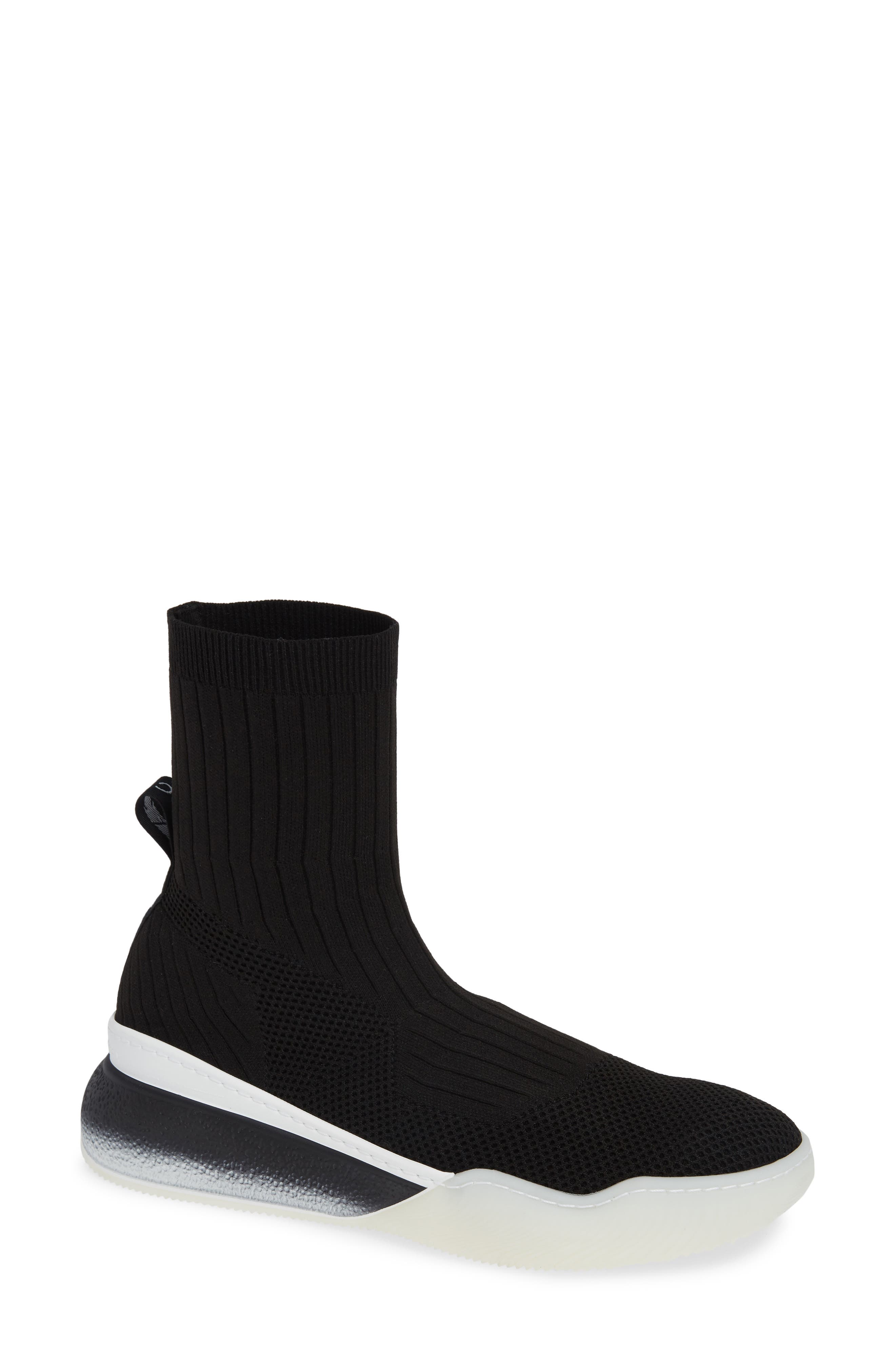 Stella Mccartney Slip-On Sock Sneaker, Black