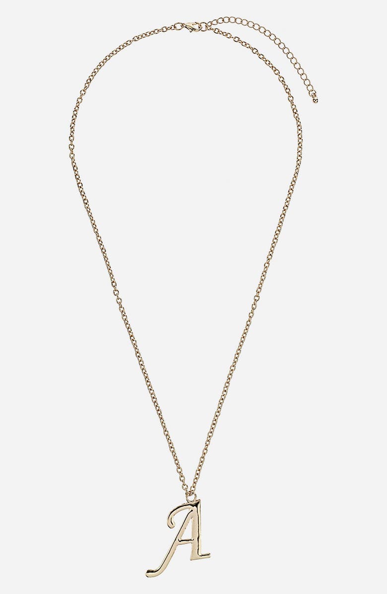 Top Initial Pendant Necklace Nordstrom Top Initial Pendant Necklace Main Color 710