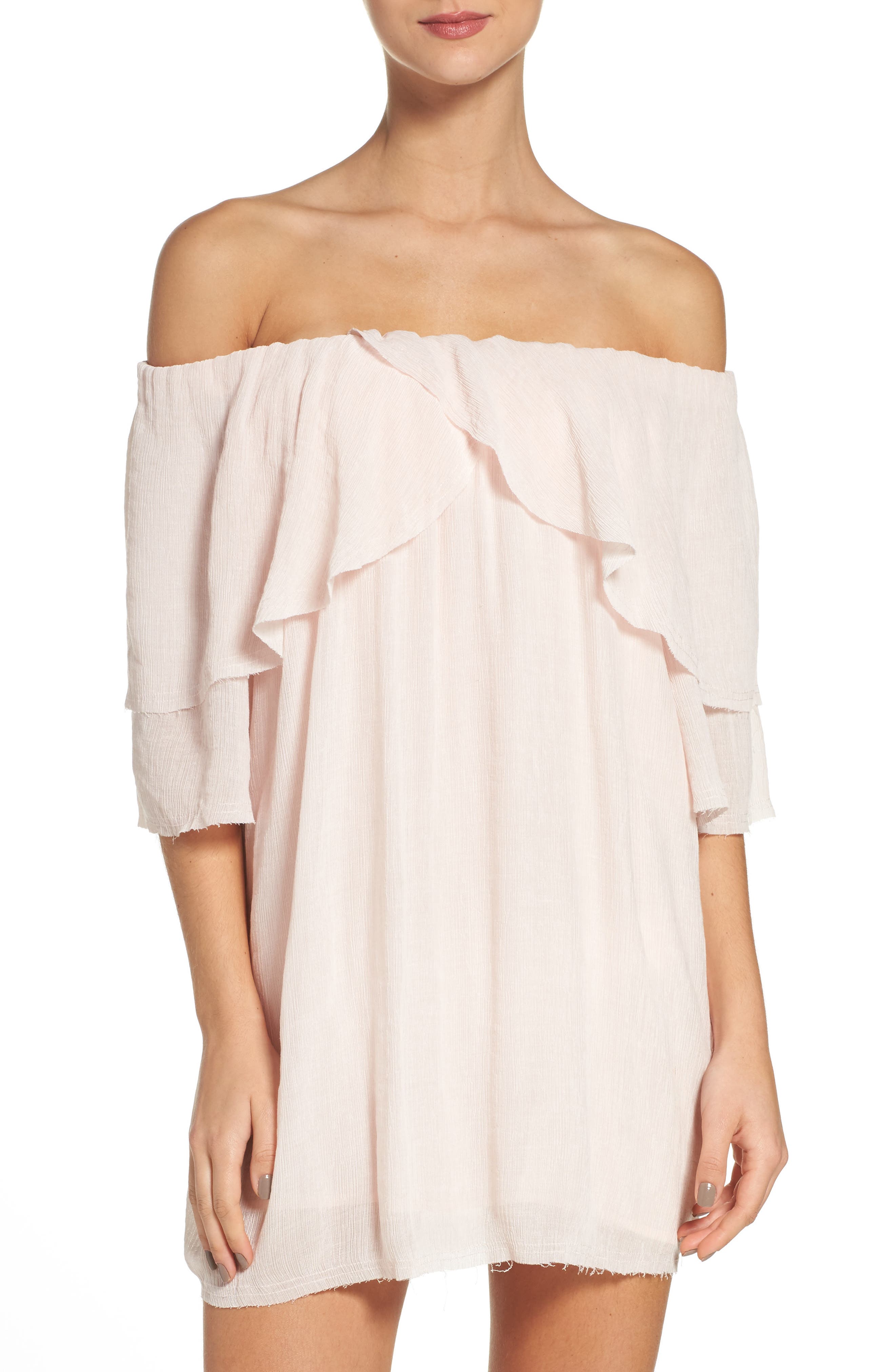 Suboo Perfect Day Off the Shoulder CoverUp Dress Nordstrom