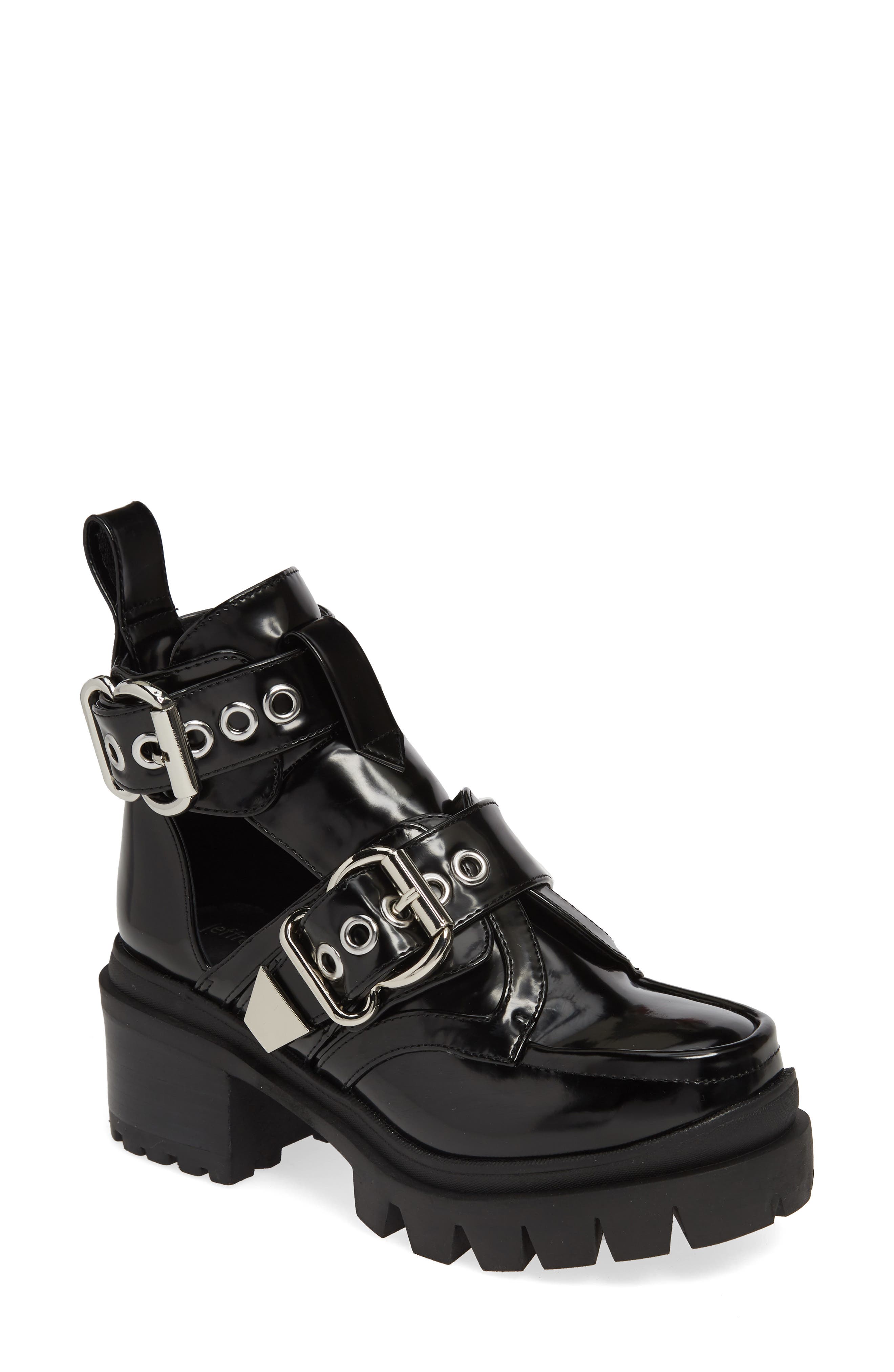 Jeffrey Campbell Lug Platform Bootie- Black