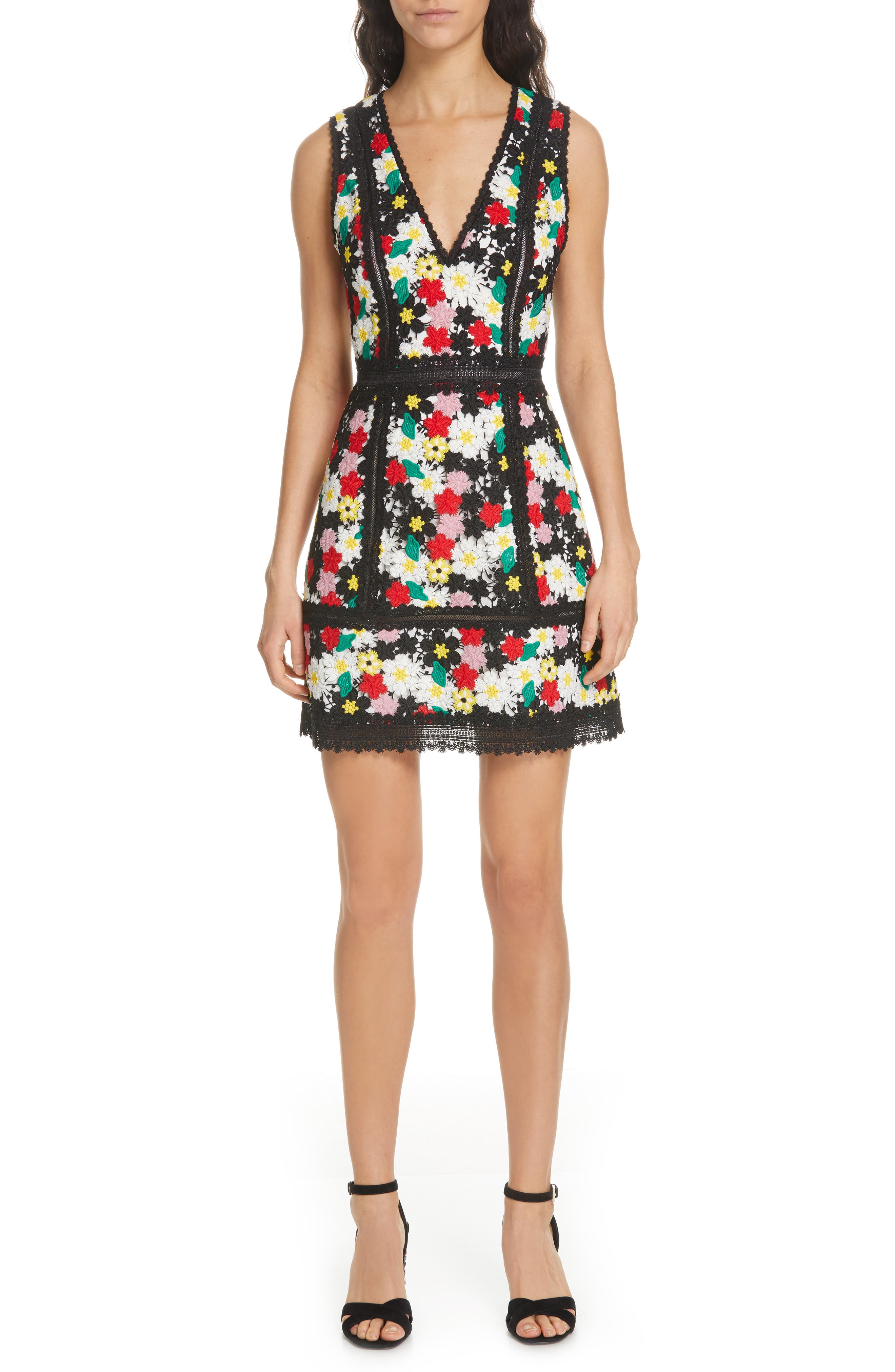 Alice + Olivia Zula Party Dress, Black