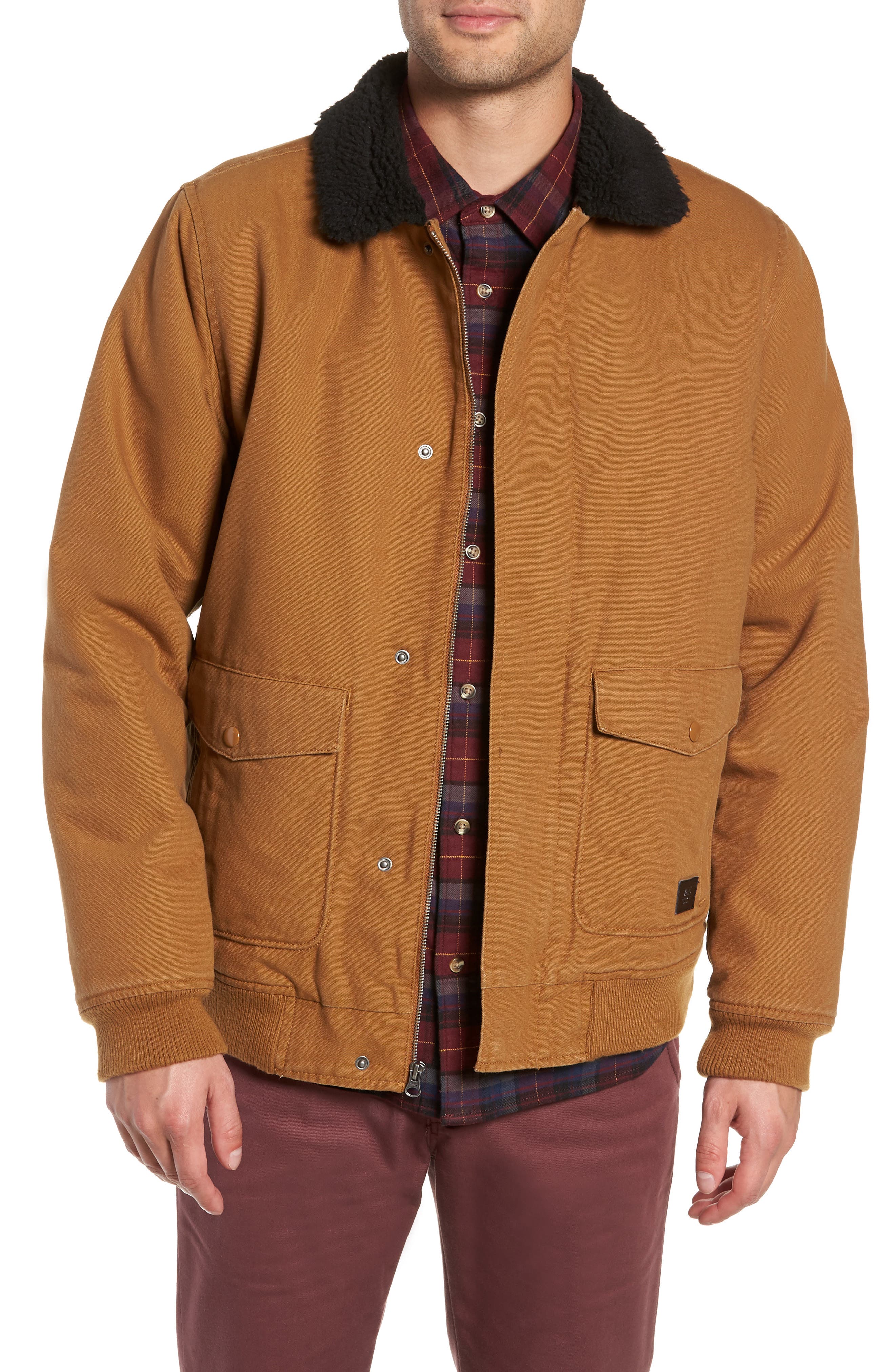 Vans Belden Fleece Collar Jacket, Brown