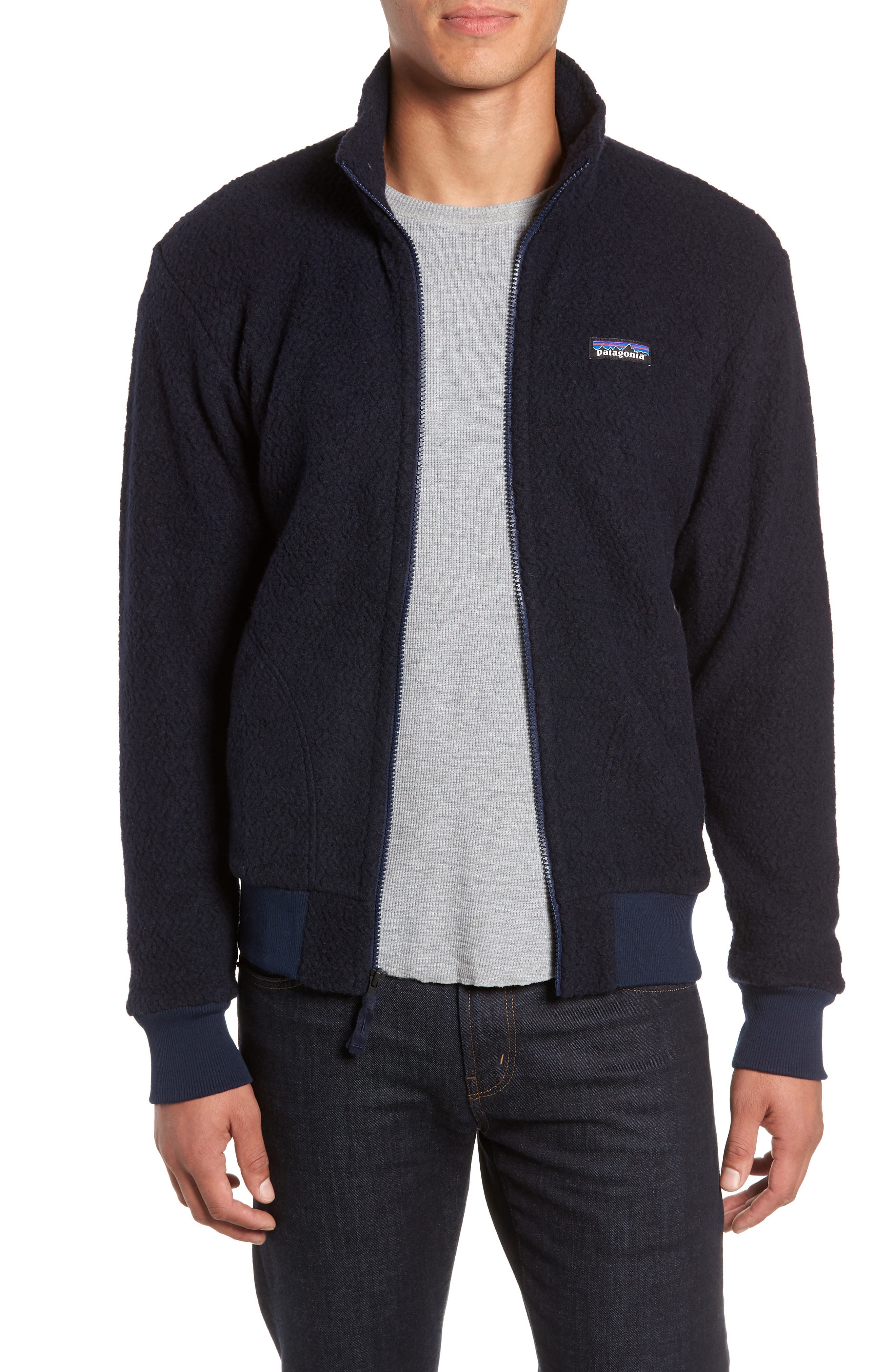 Patagonia Woolyester Fleece Jacket, Blue