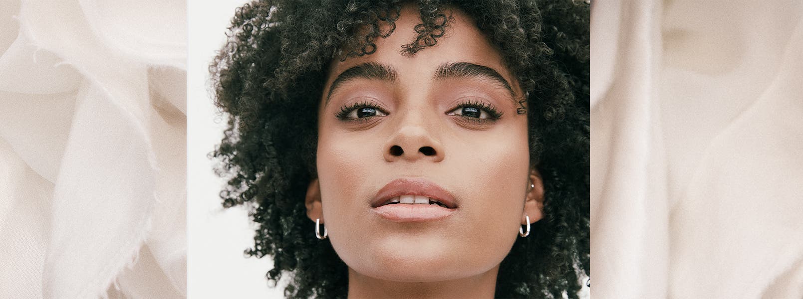A woman with natural hair.