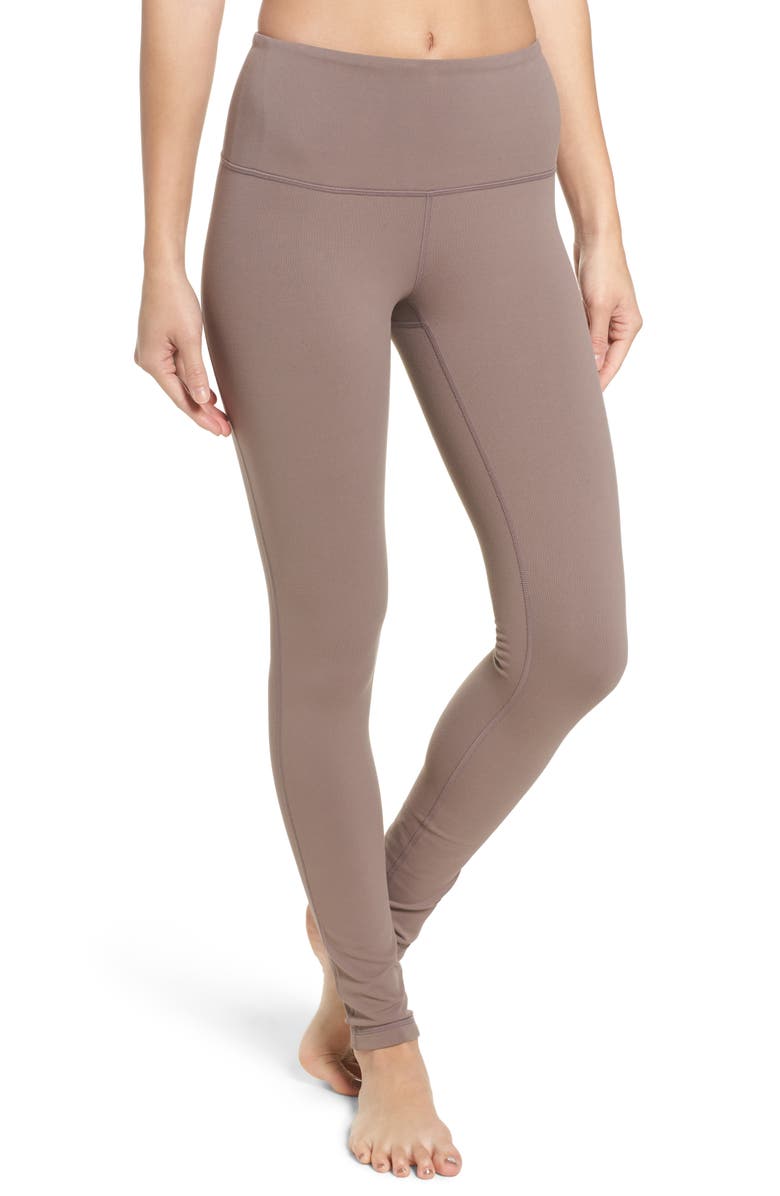 Live In High Waist Leggings,                         Main,                         color, TAN DUSK