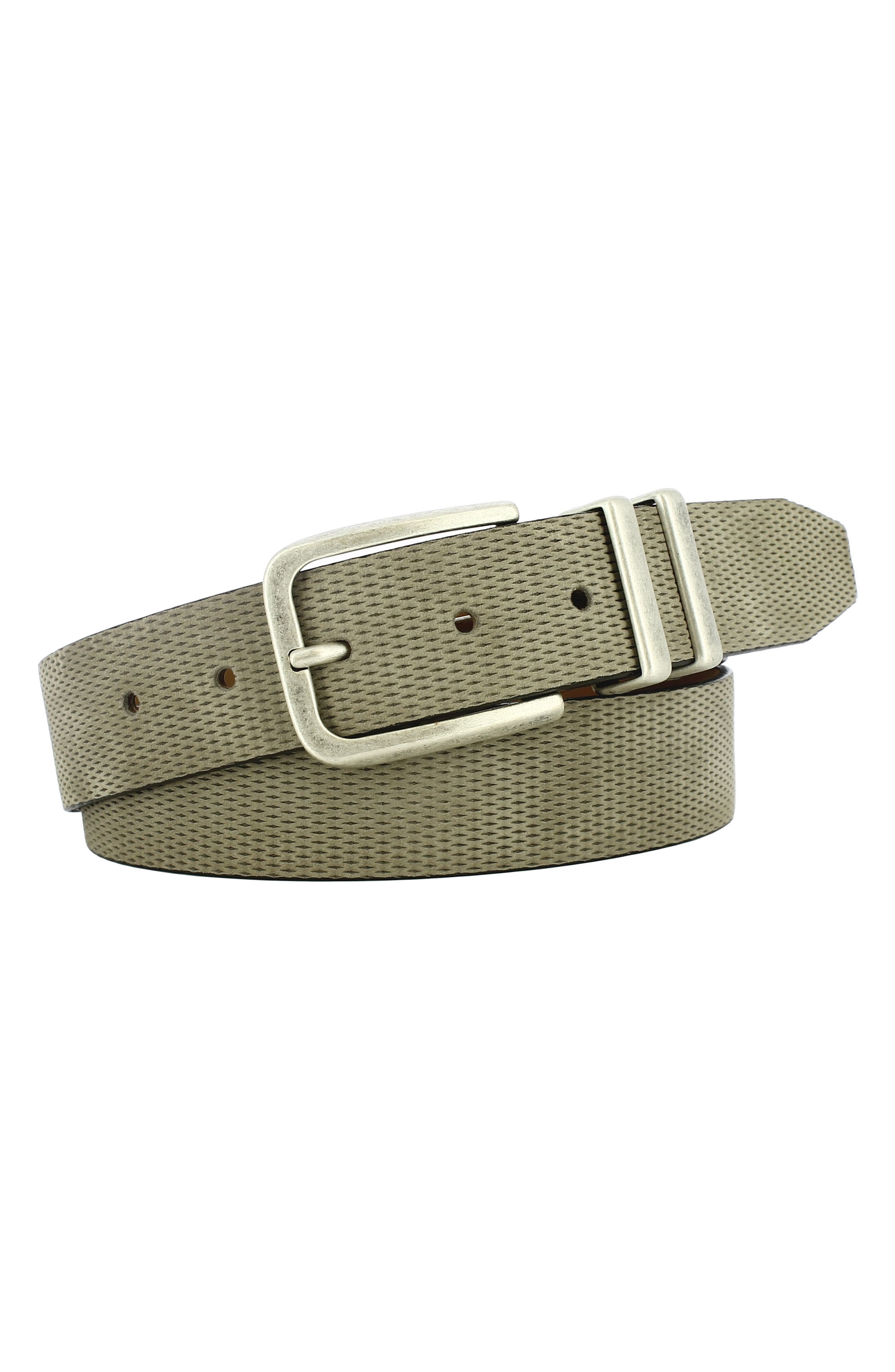 Remo Tulliani Axel Textured Leather Belt, Tan