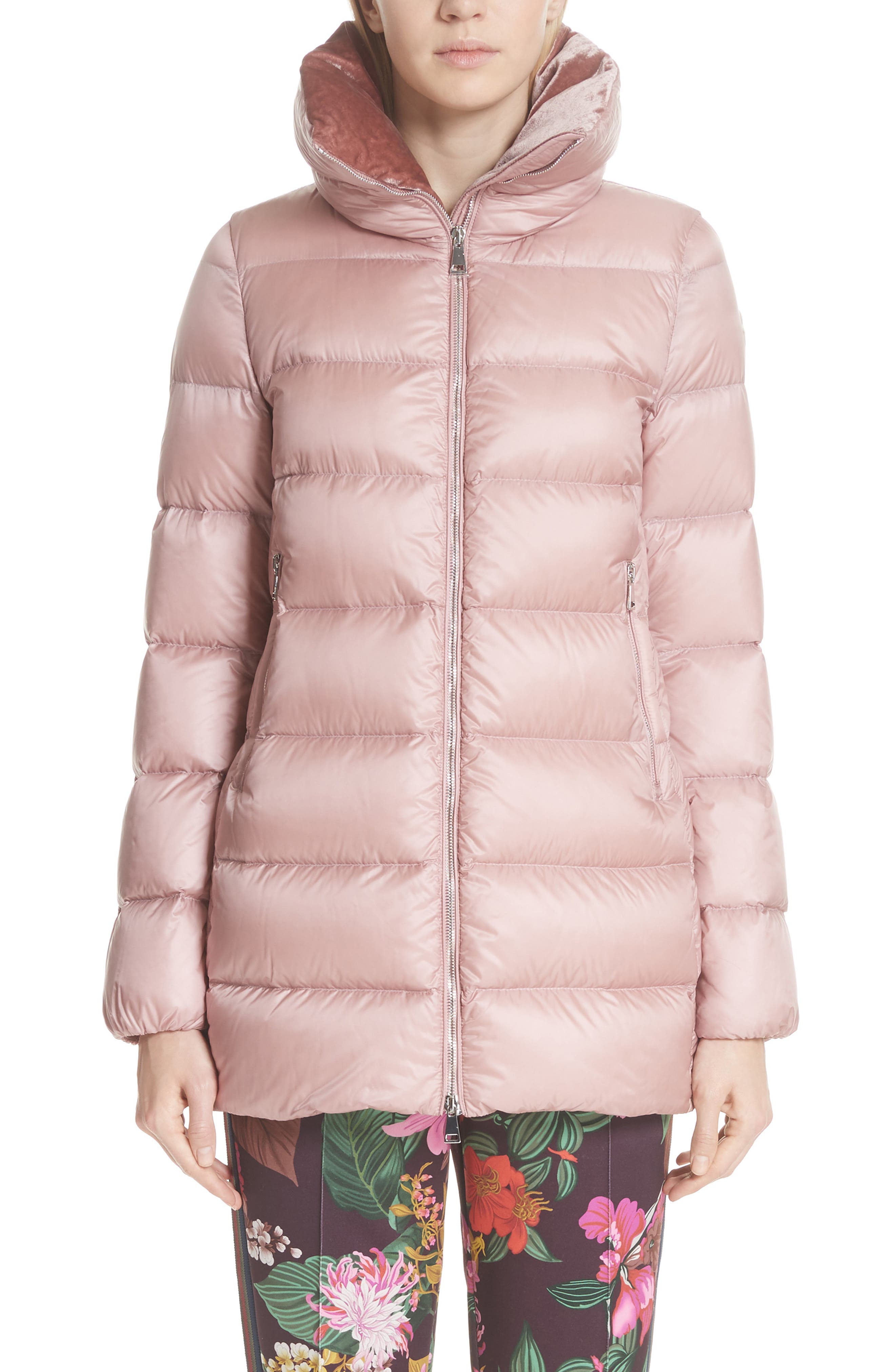 Moncler Torcol Quilted Down Jacket, Pink