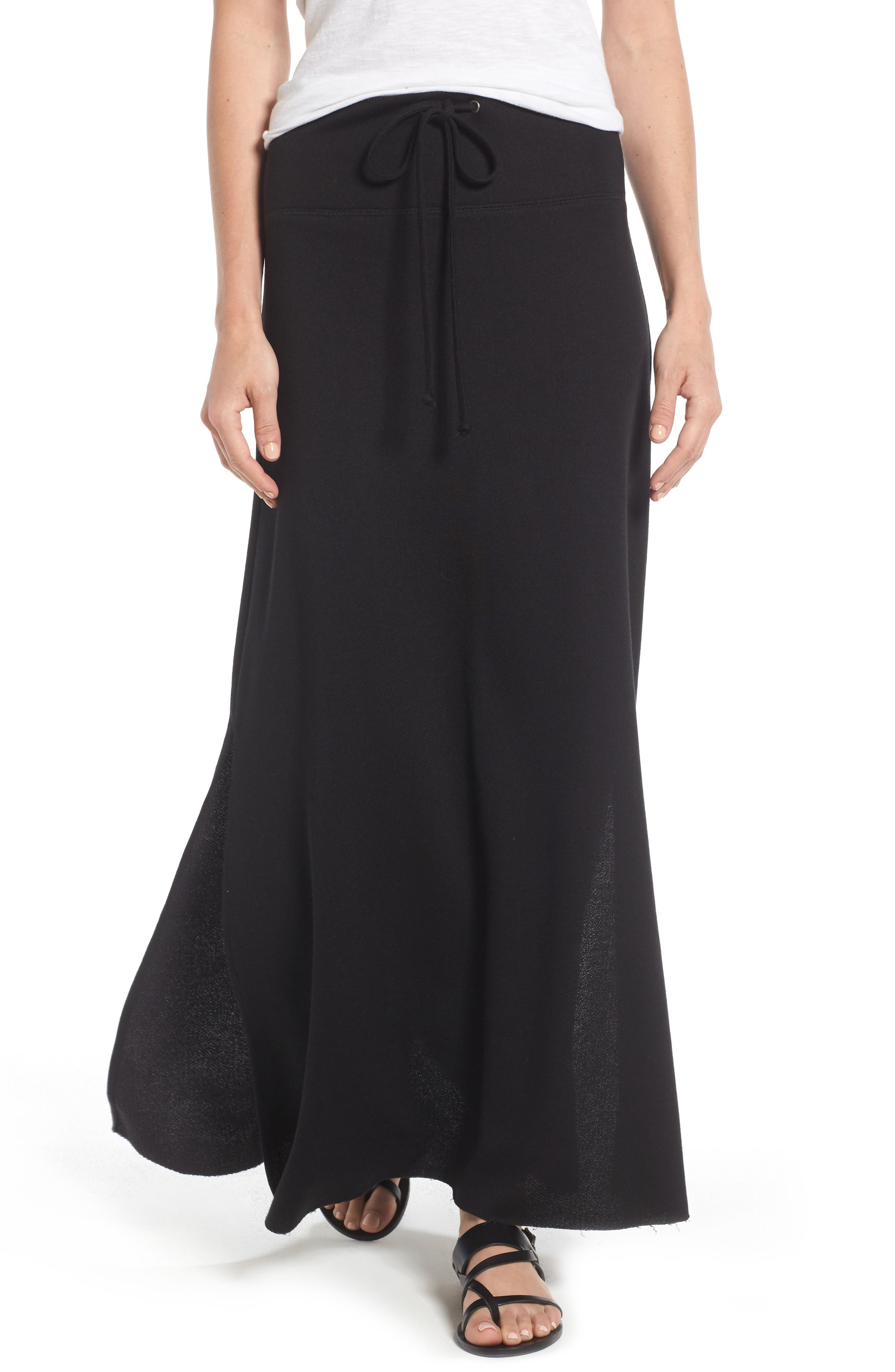 Caslon® Drawstring Knit Maxi Skirt (Regular & Petite) Nordstrom
