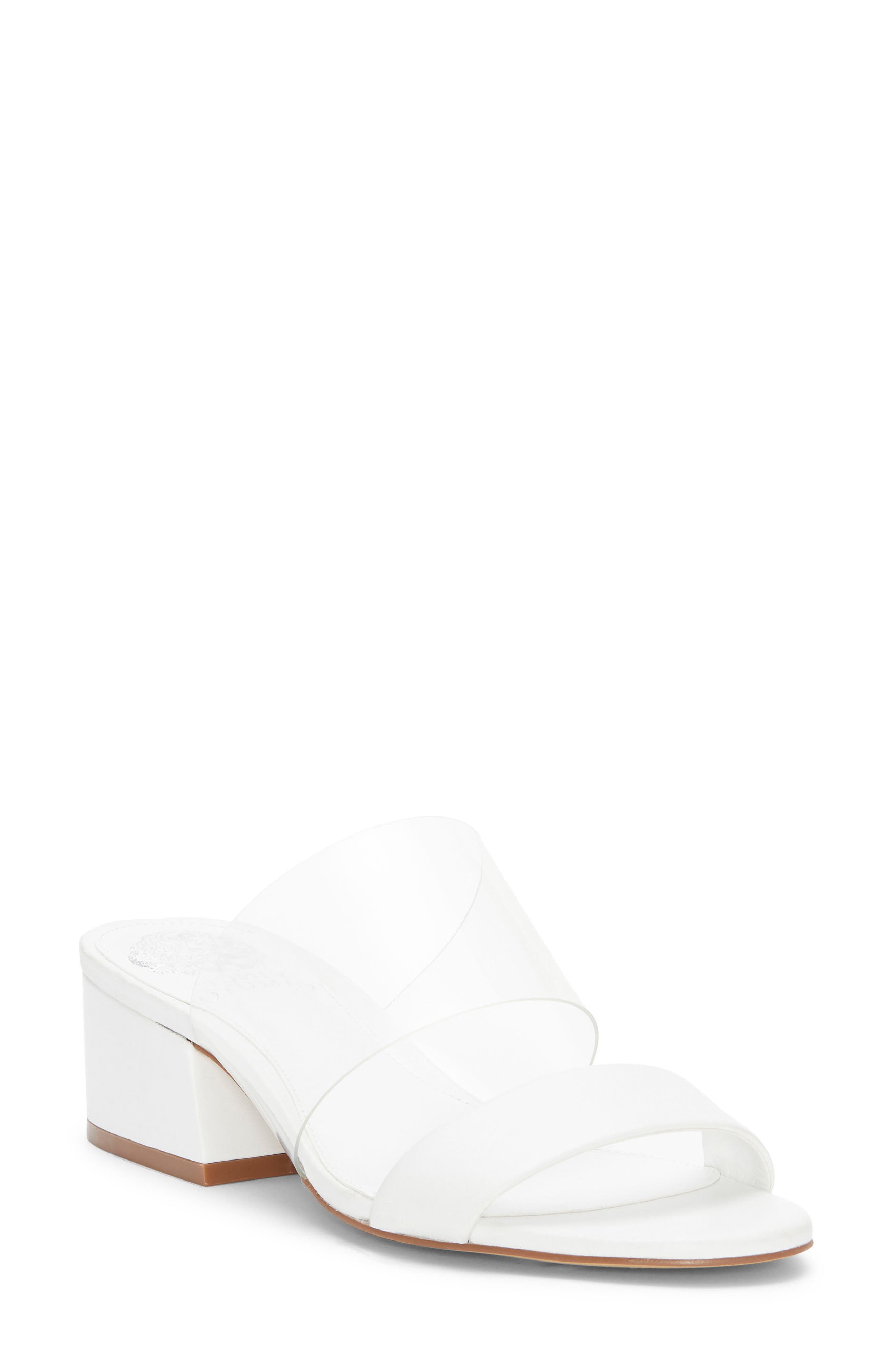 Vince Camuto Caveera Slide Sandal, White