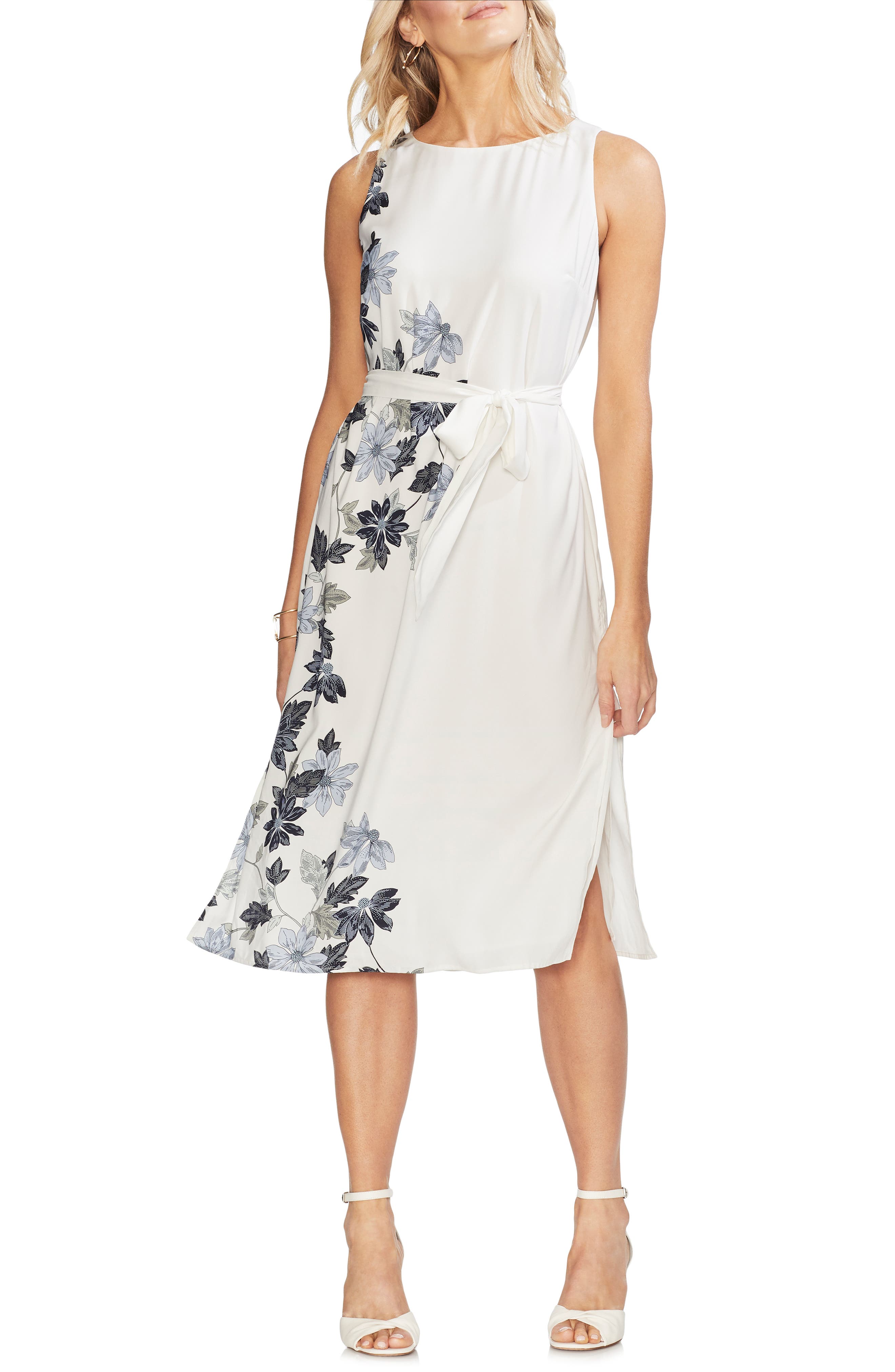 Vince Camuto Floral Vines Dress, Ivory