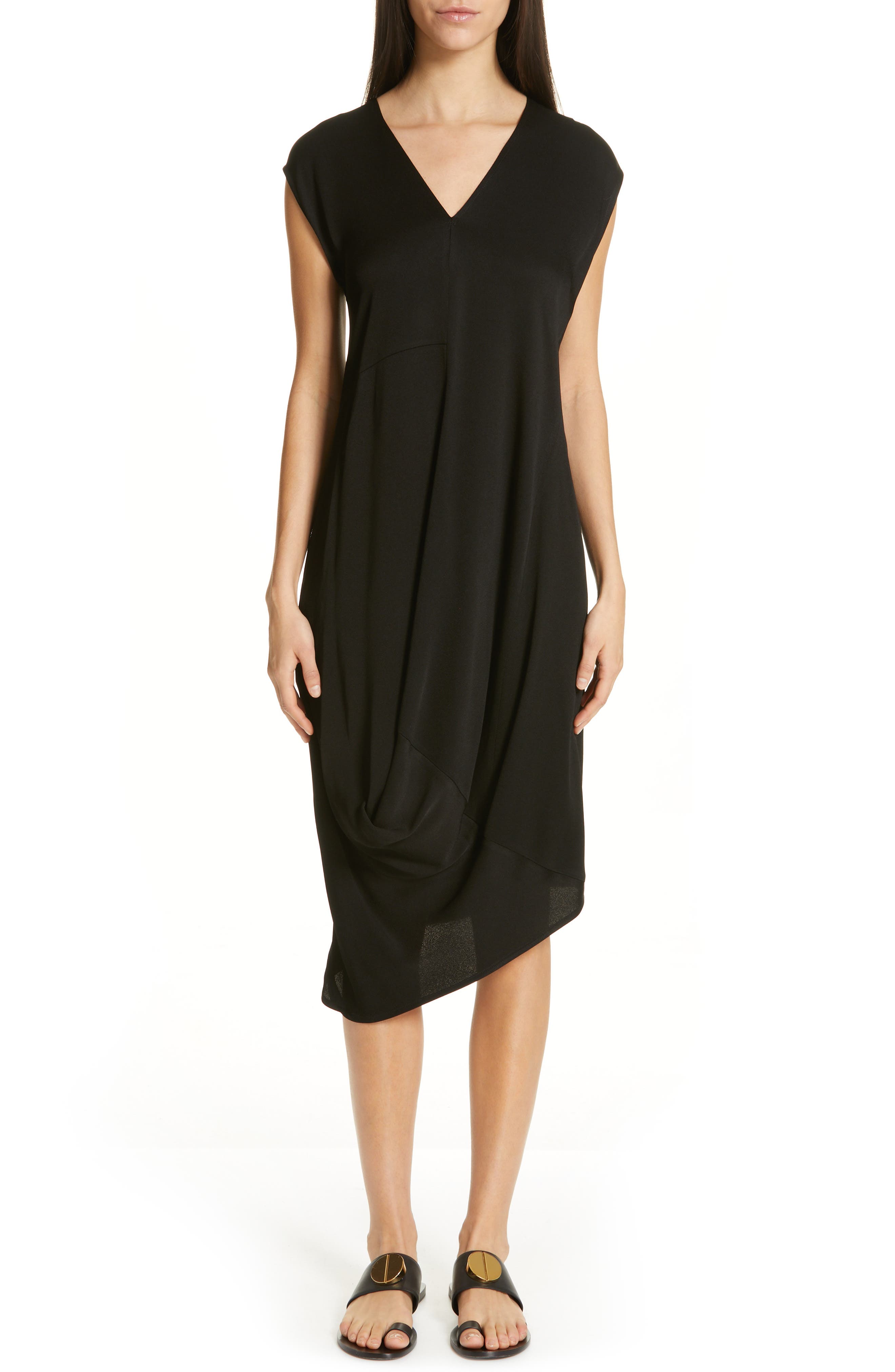 Zero + Maria Cornejo Loop Drape Dress, Black