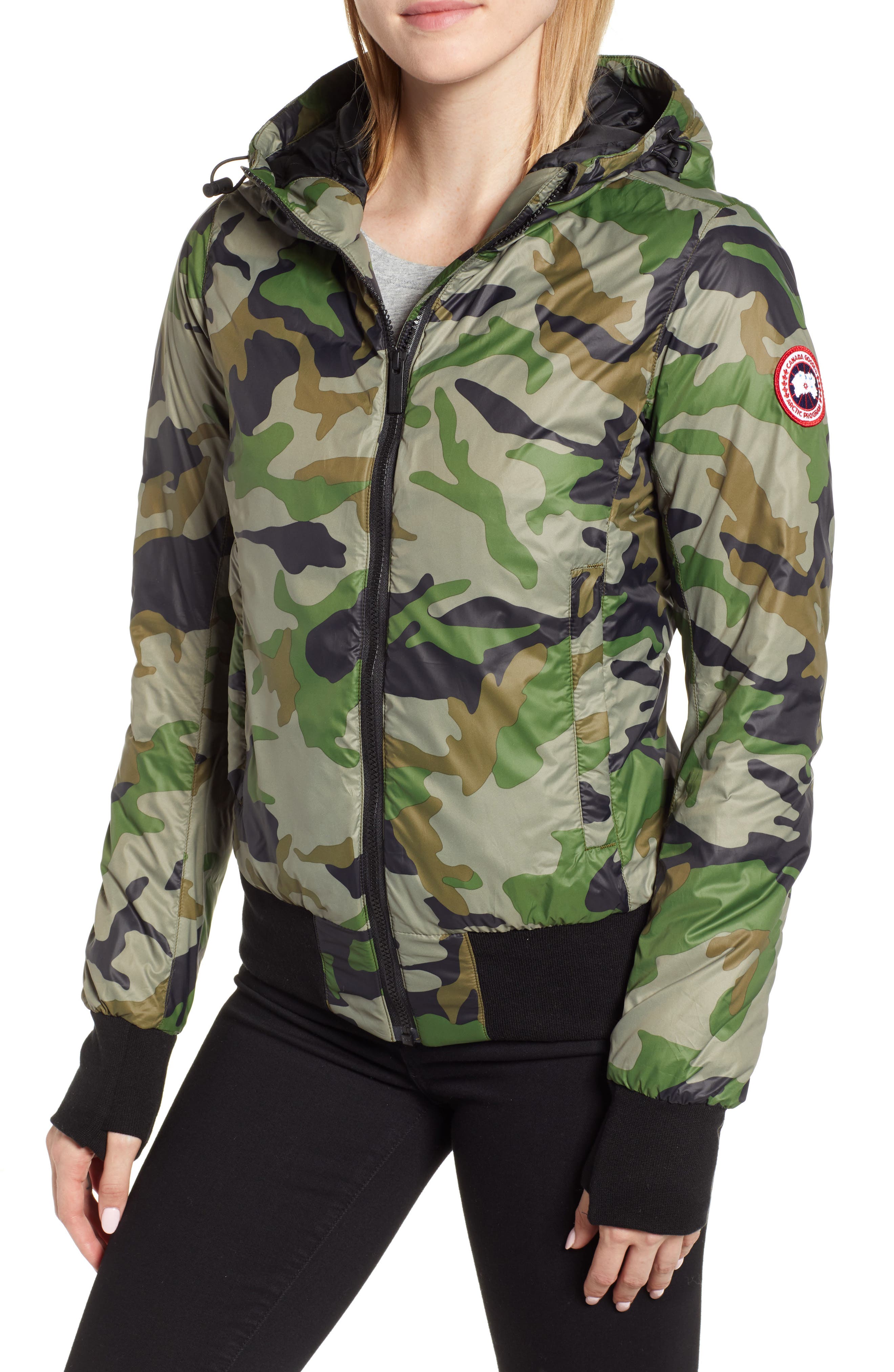 Canada Goose Dore Goose Down Hooded Jacket, (0) - Green