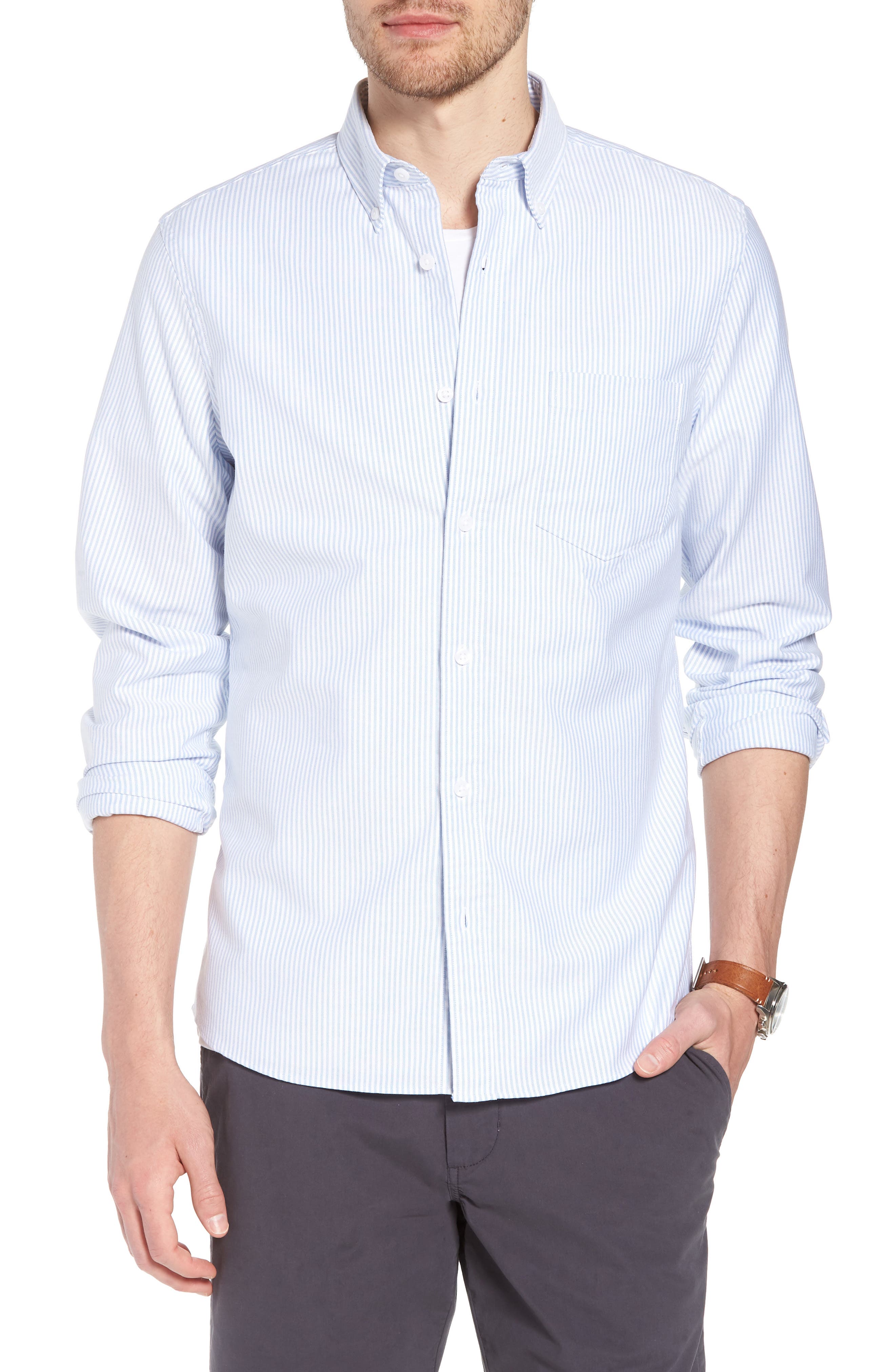 1901 Trim Fit Bengal Stripe Sport Shirt