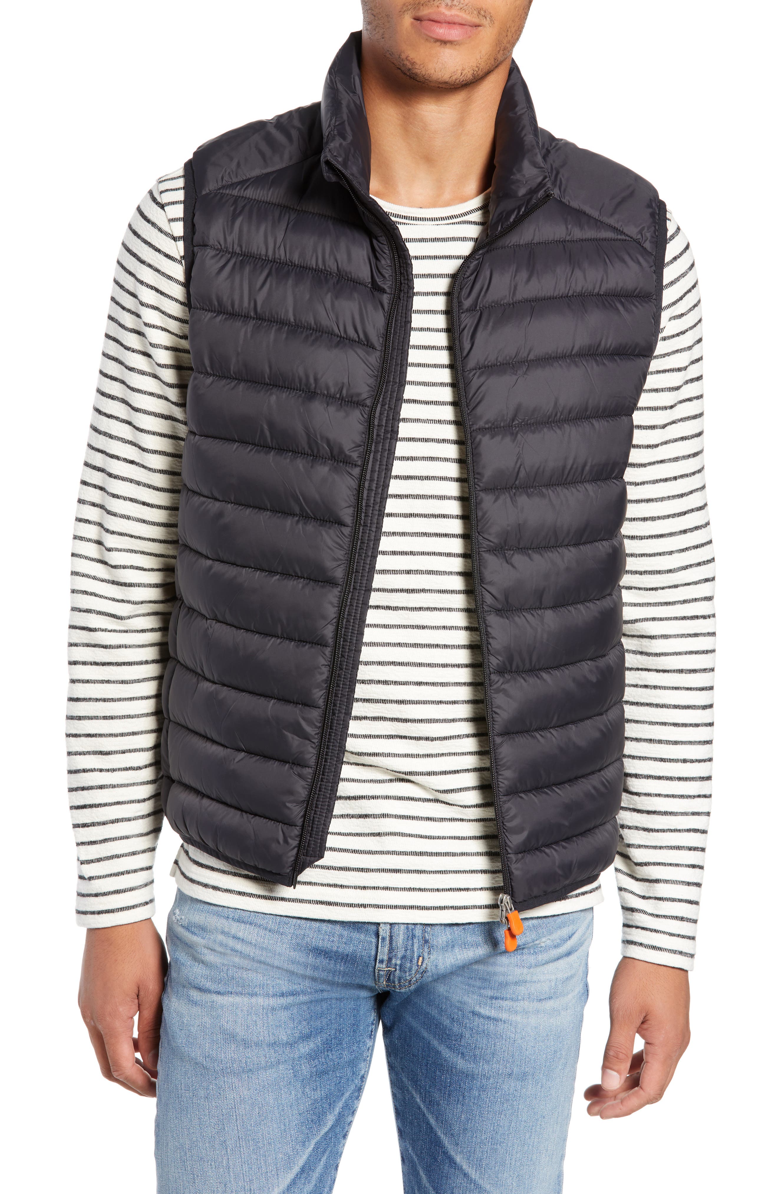 Save The Duck Lightweight Packable Vest, Black