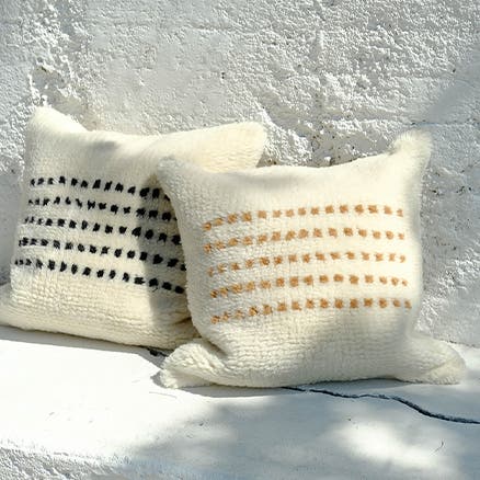 Two fleece accent pillows.