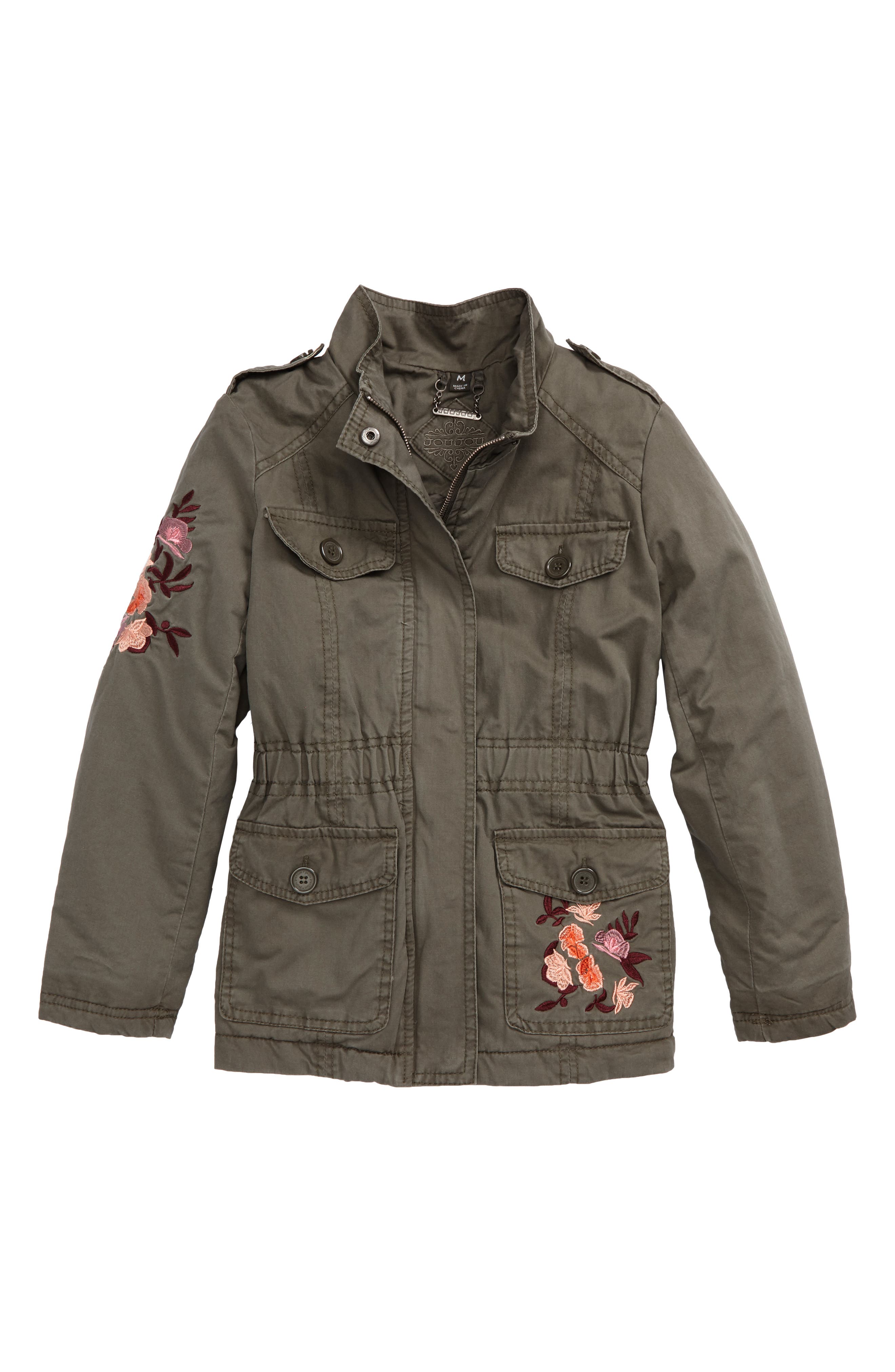 Jou Jou Embroidered Utility Jacket (Big Girls) Nordstrom