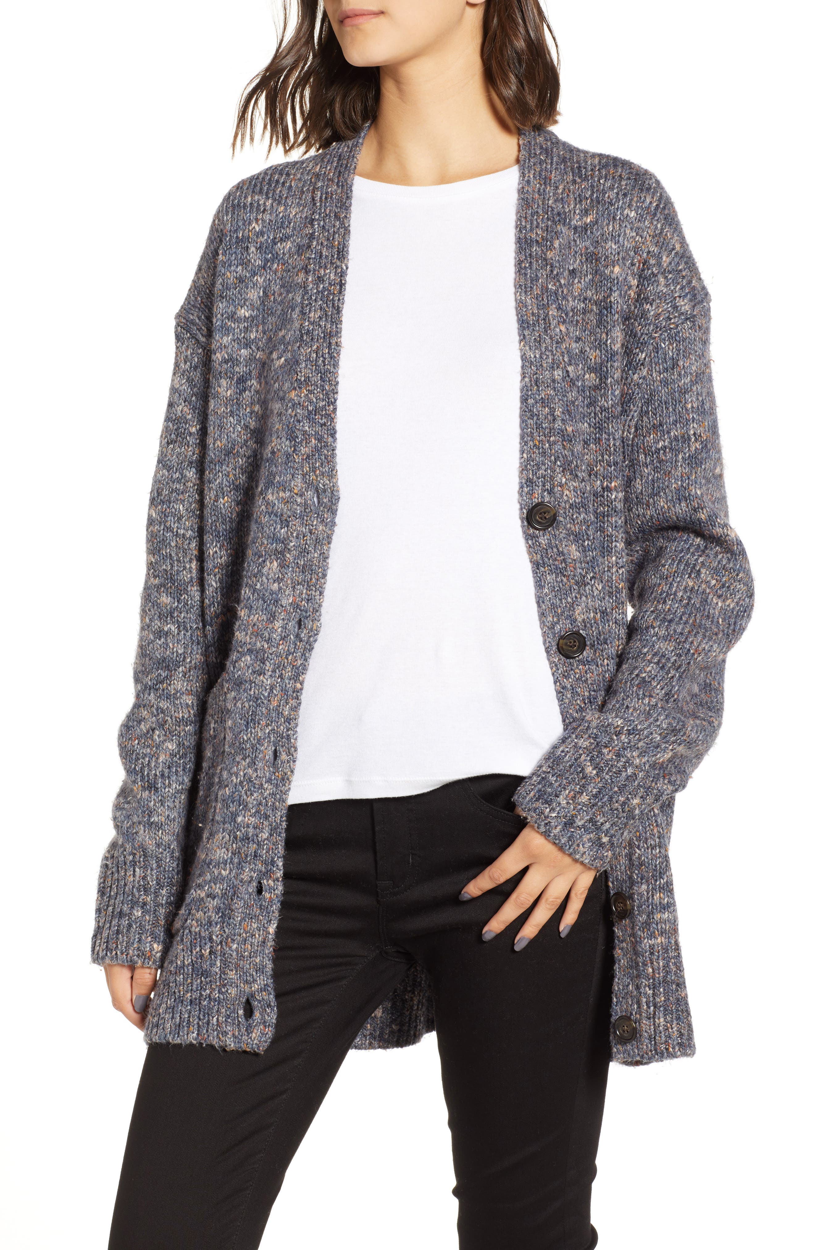 J.Crew Point Sur Patch Pocket Oversize Cardigan Nordstrom