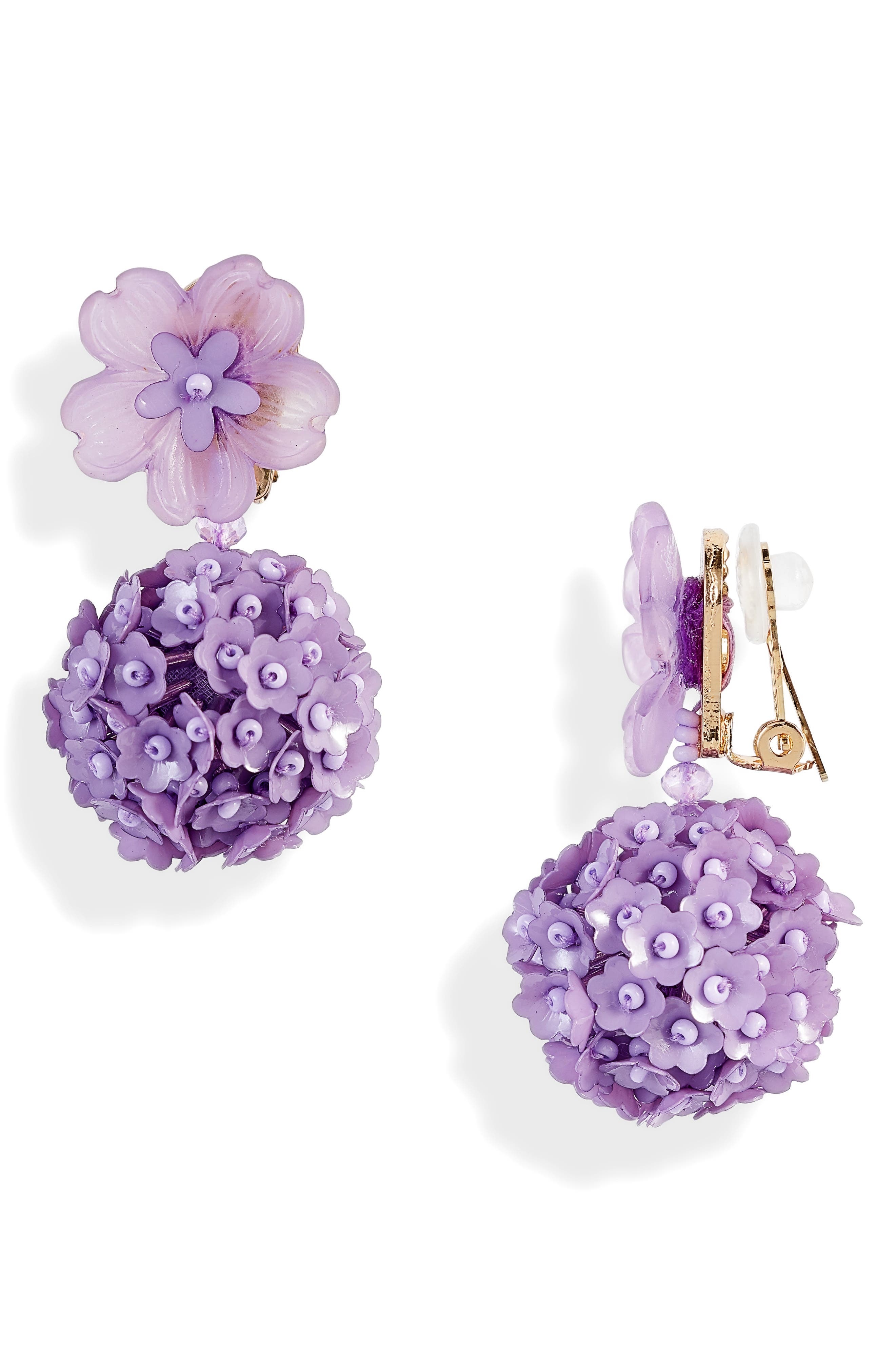 Sachin & Babi Accessories NOIR FLEUR DROP EARRINGS