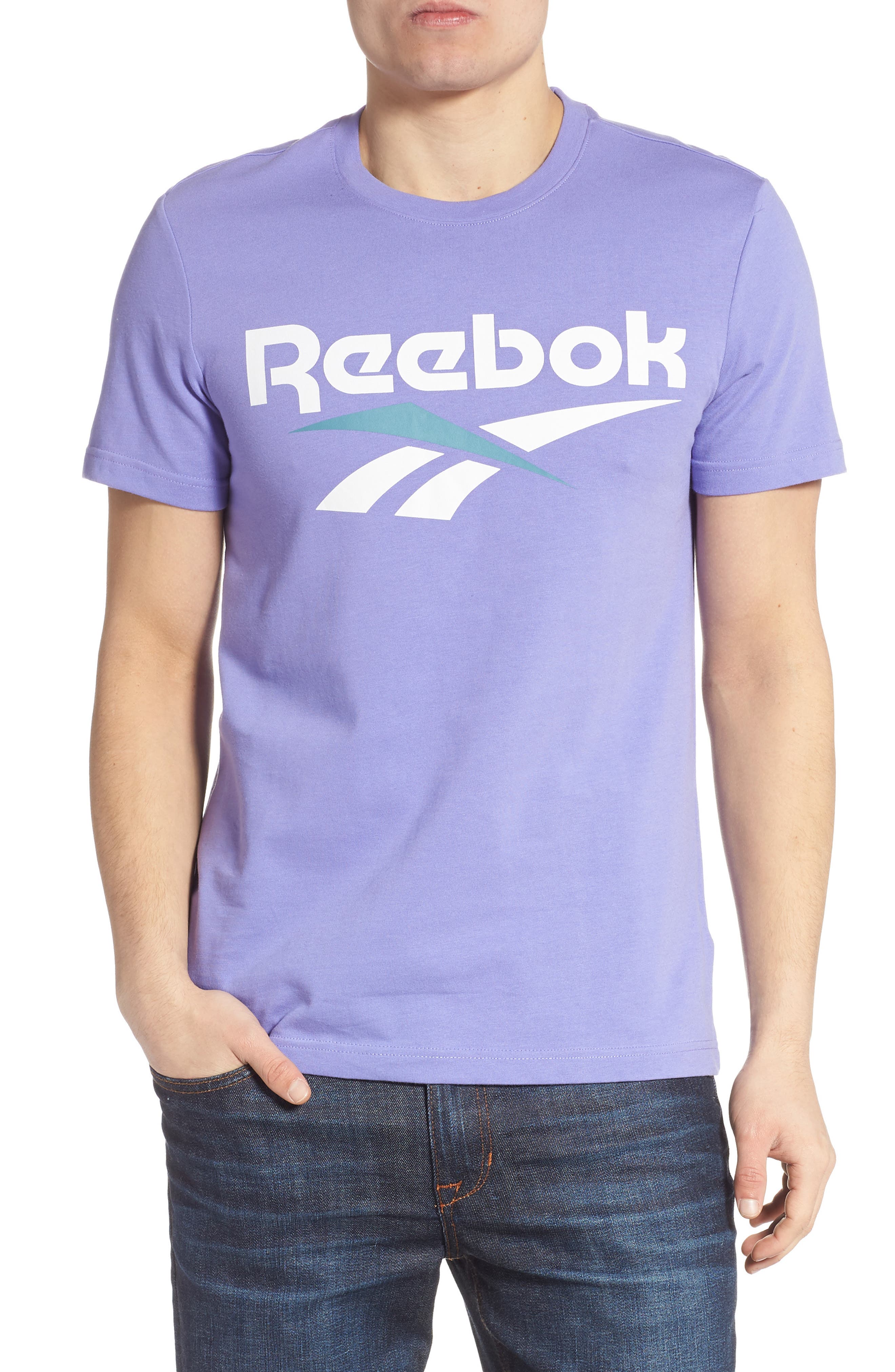 Reebok Classics Vector Logo T-Shirt, Purple