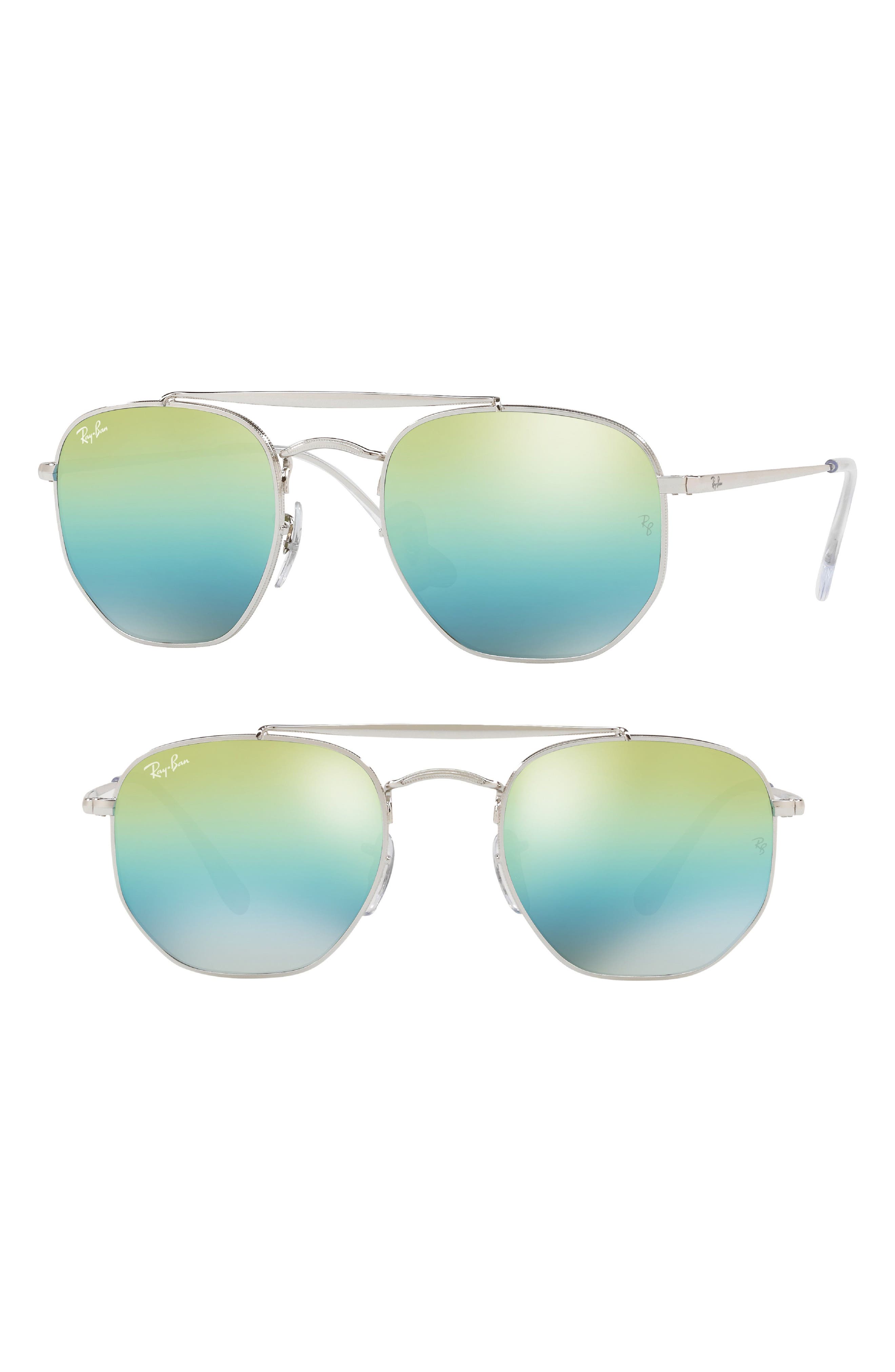 EAN 8053672828122 product image for Women's Ray-Ban Marshal 54Mm Aviator Sunglasses - Blue/ Green | upcitemdb.com