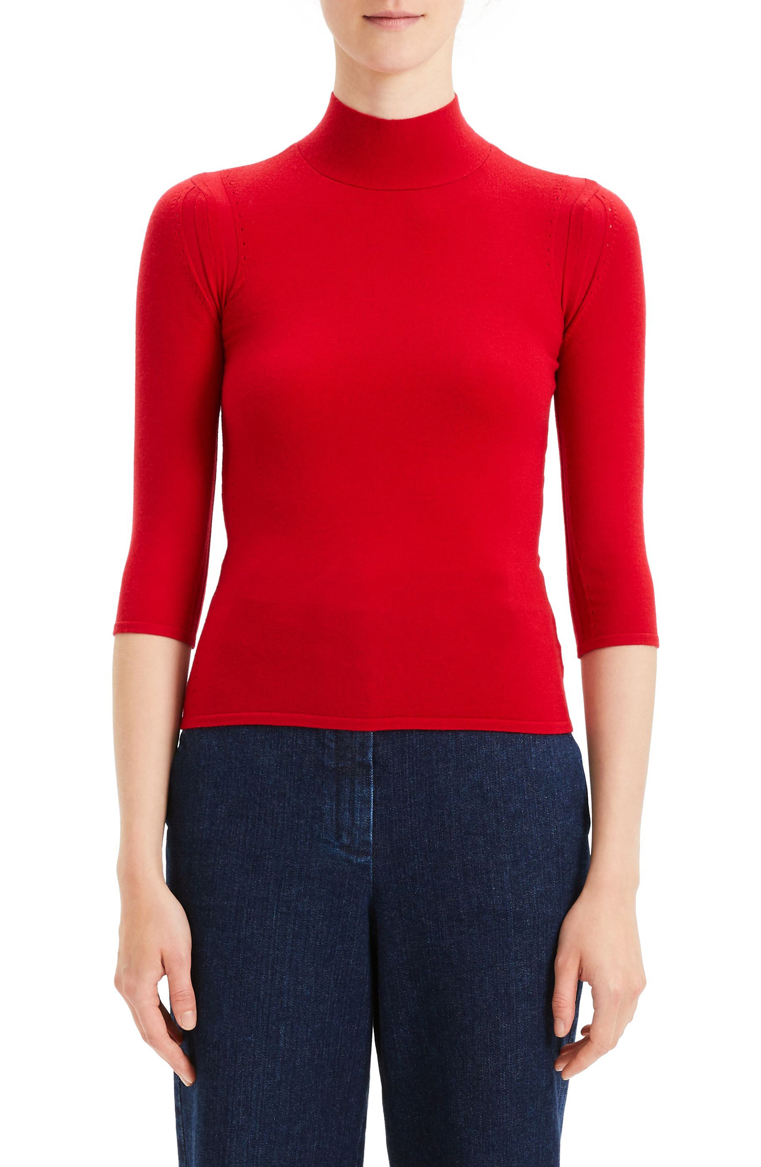 Theory Fitted Merino Wool Blend Shell
