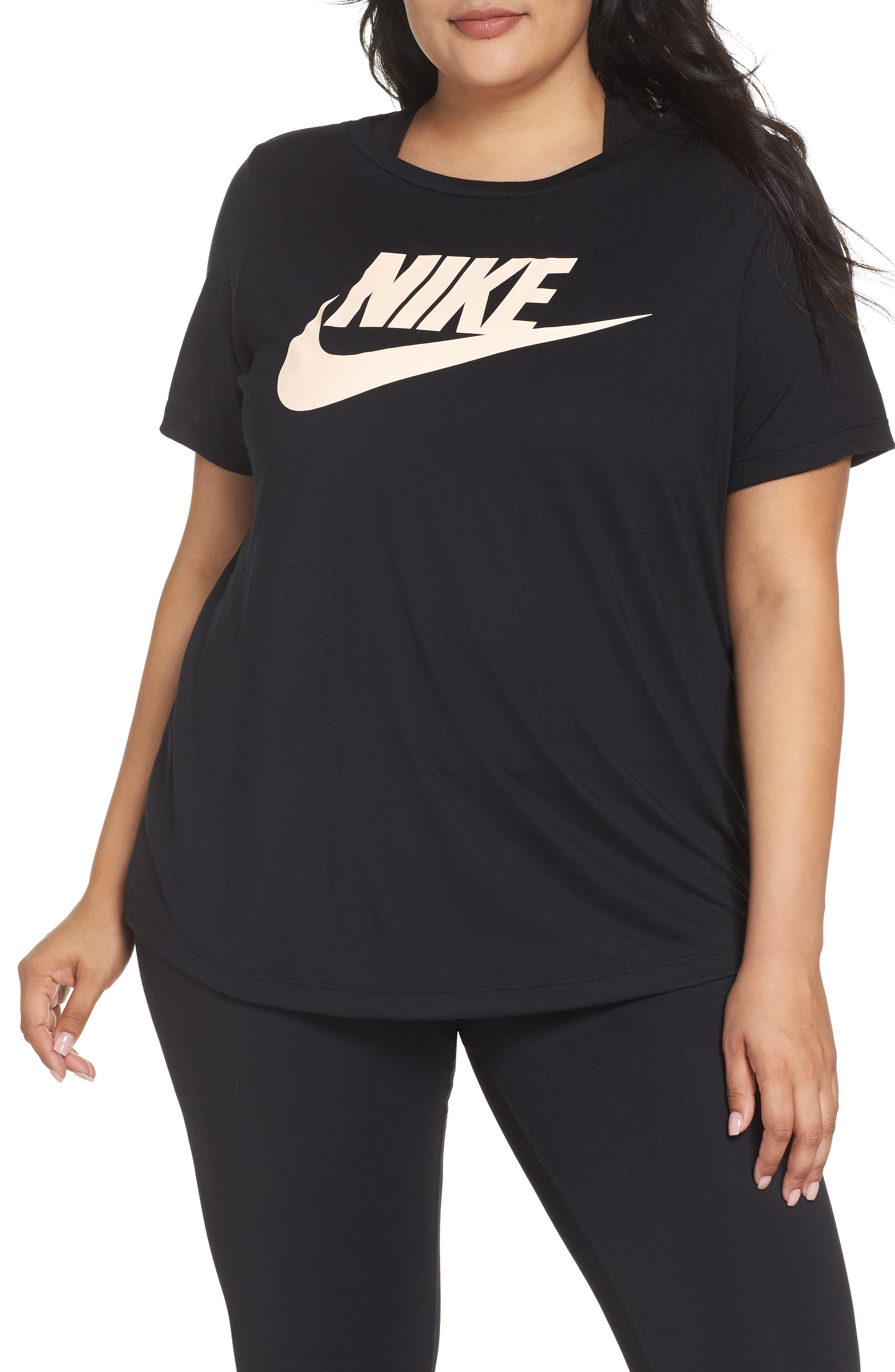 Plus Size Nike Essential Tee, Black