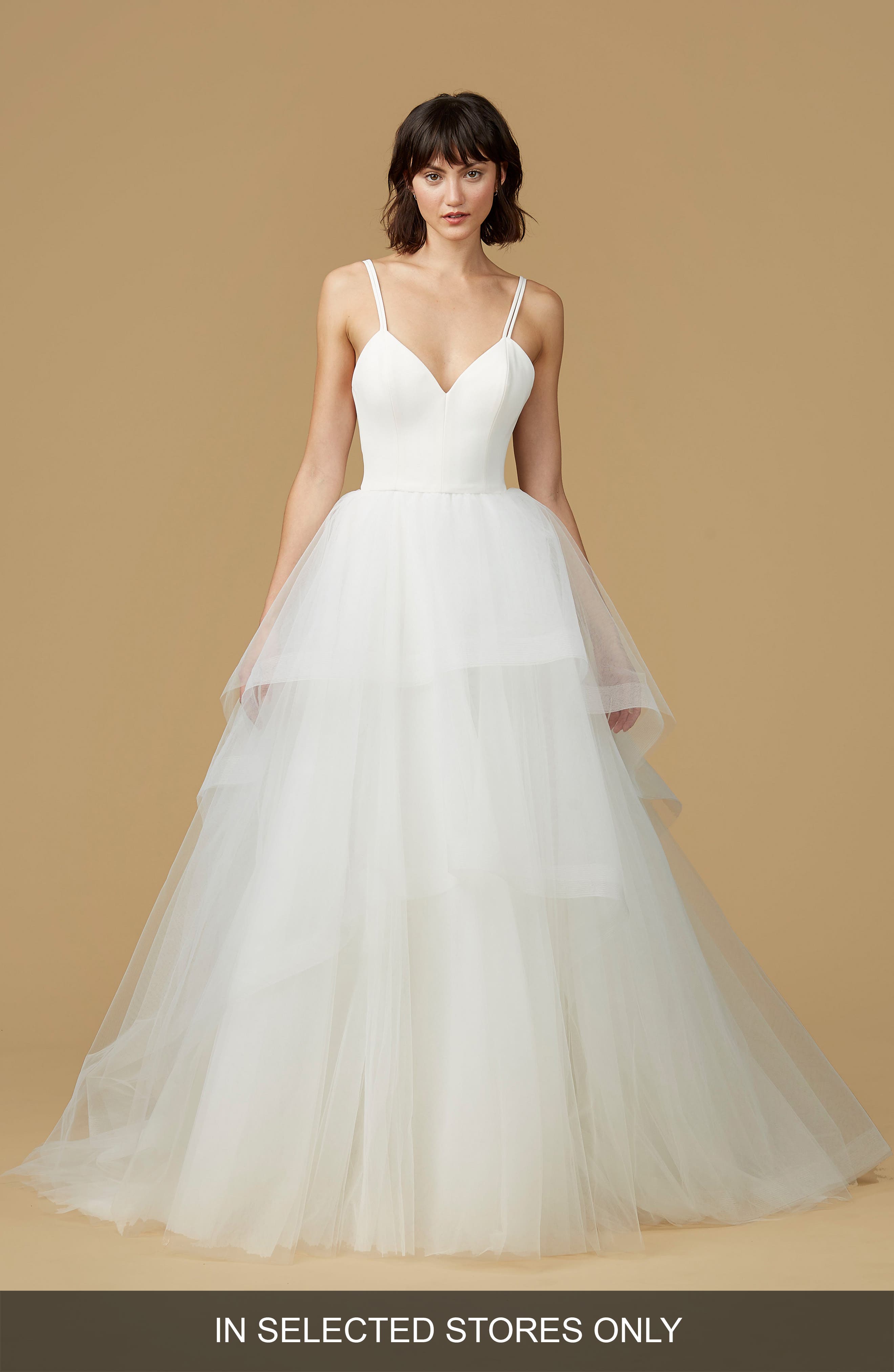 Nouvelle Amsale Mischa Strappy Tulle Ballgown