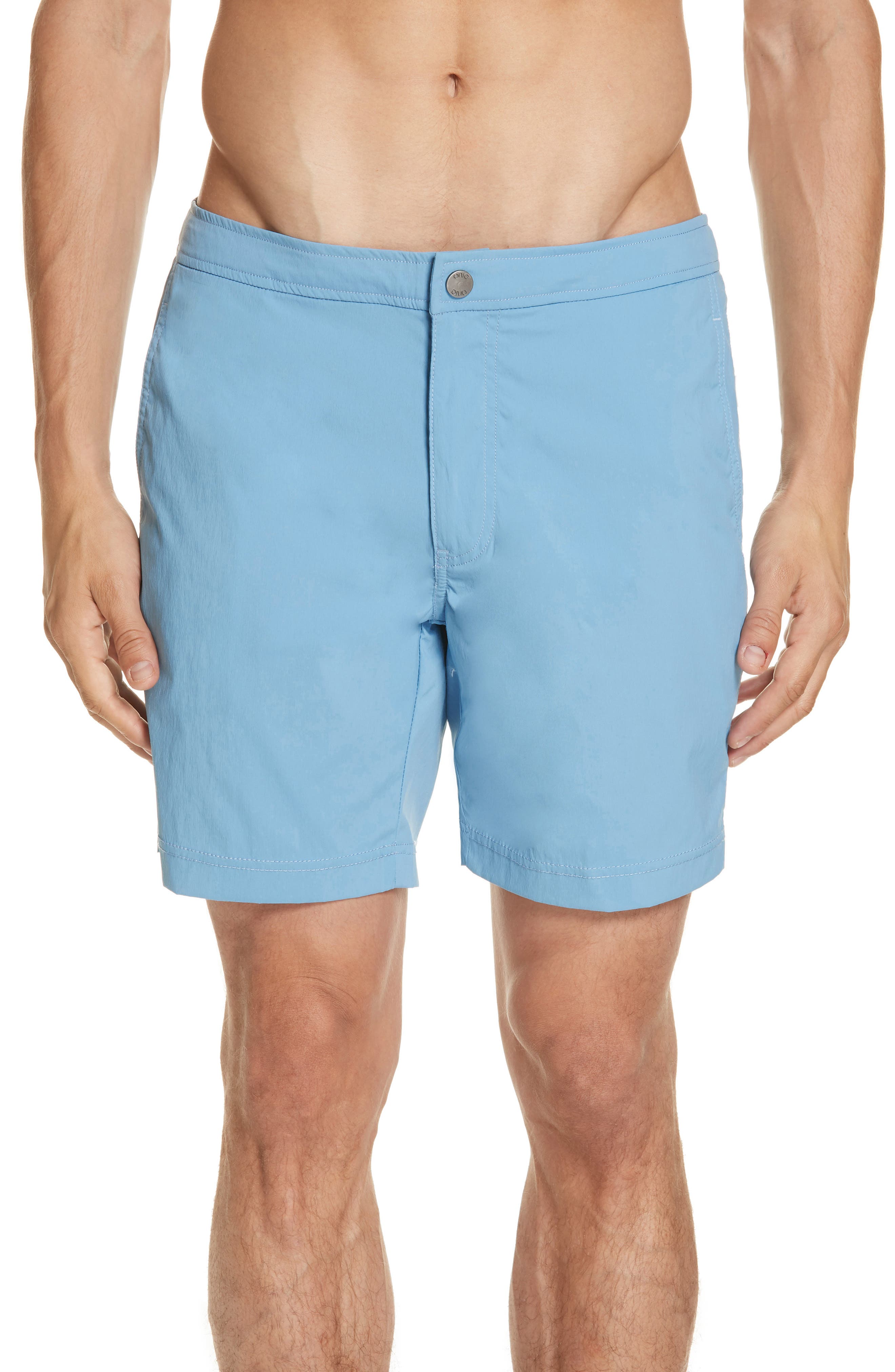 Onia Calder Swim Trunks, Blue
