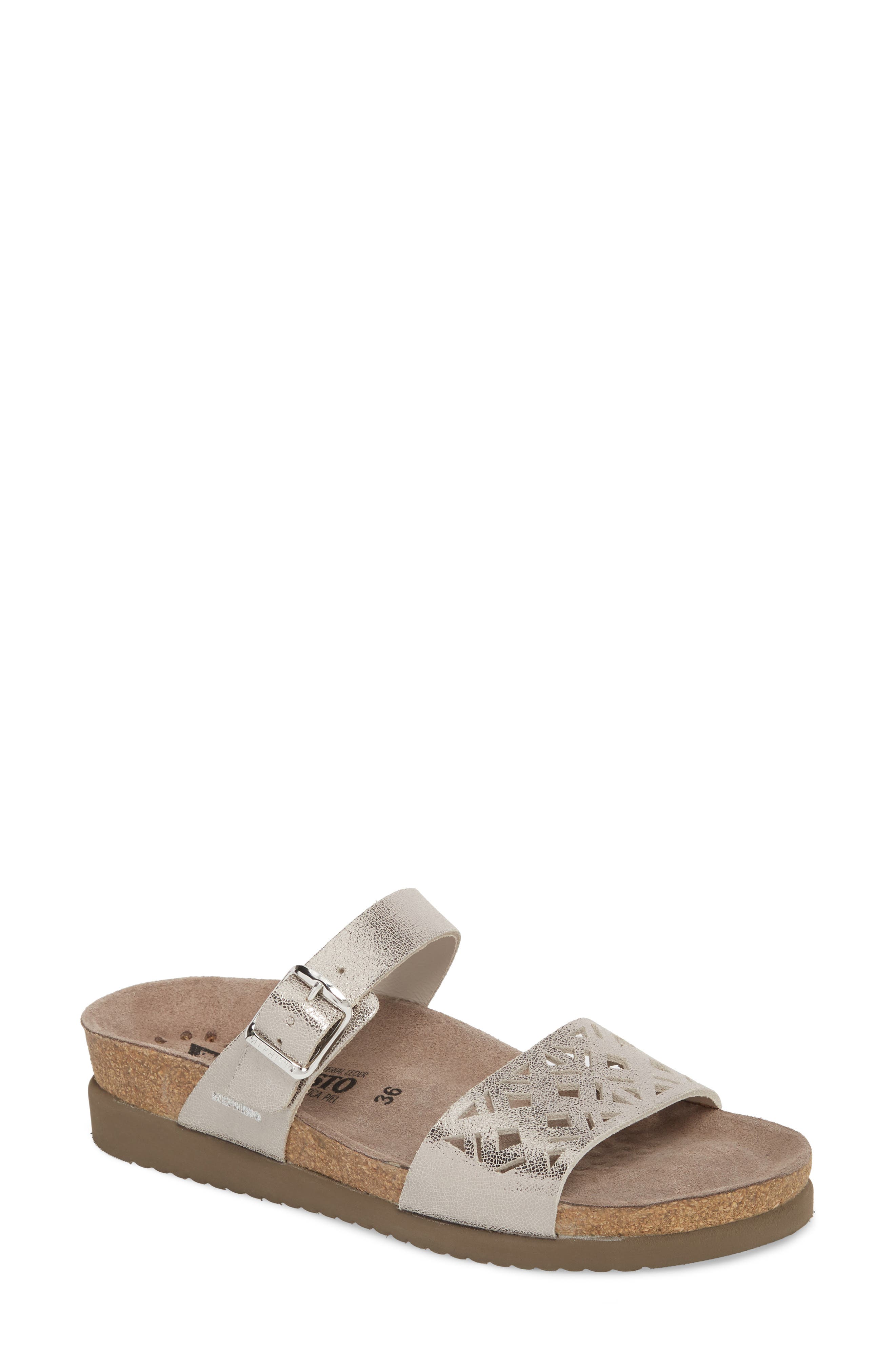 Mephisto Hirena Slide Sandal, Metallic