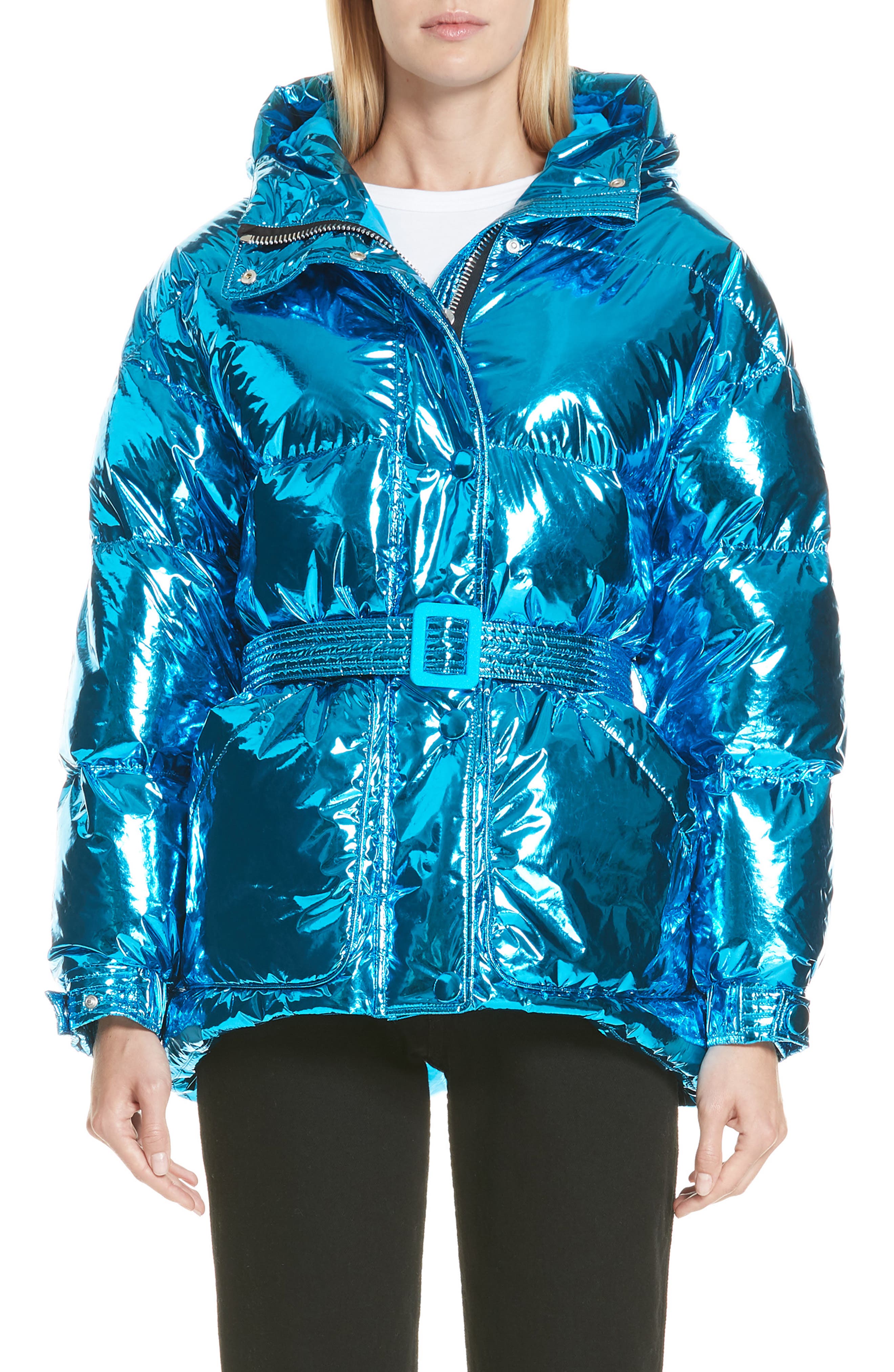 Ienki Ienki Michelin Hooded Down Puffer Coat, Blue
