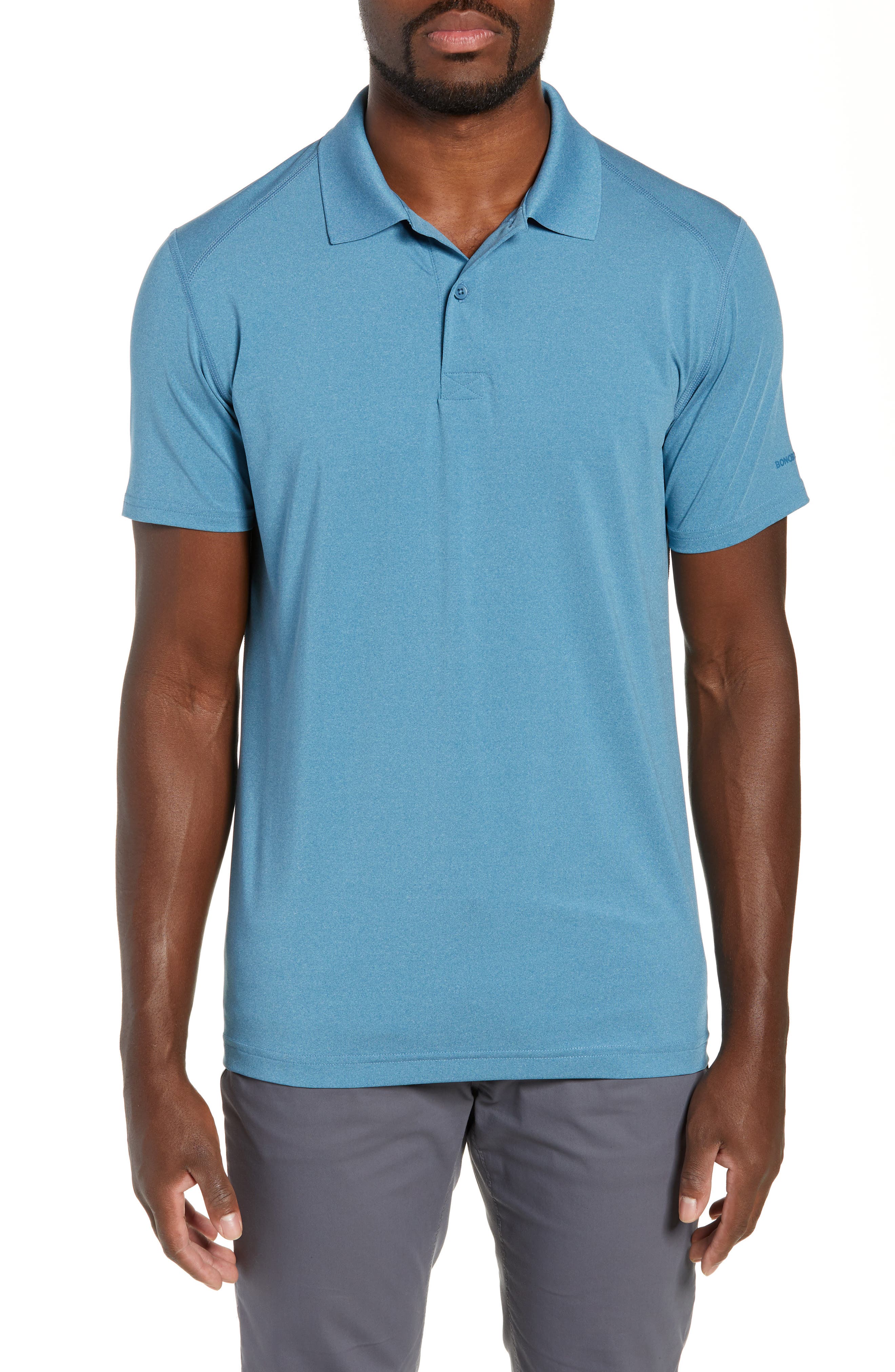 Bonobos M-Flex Flatiron Slim Fit Golf Polo, Blue