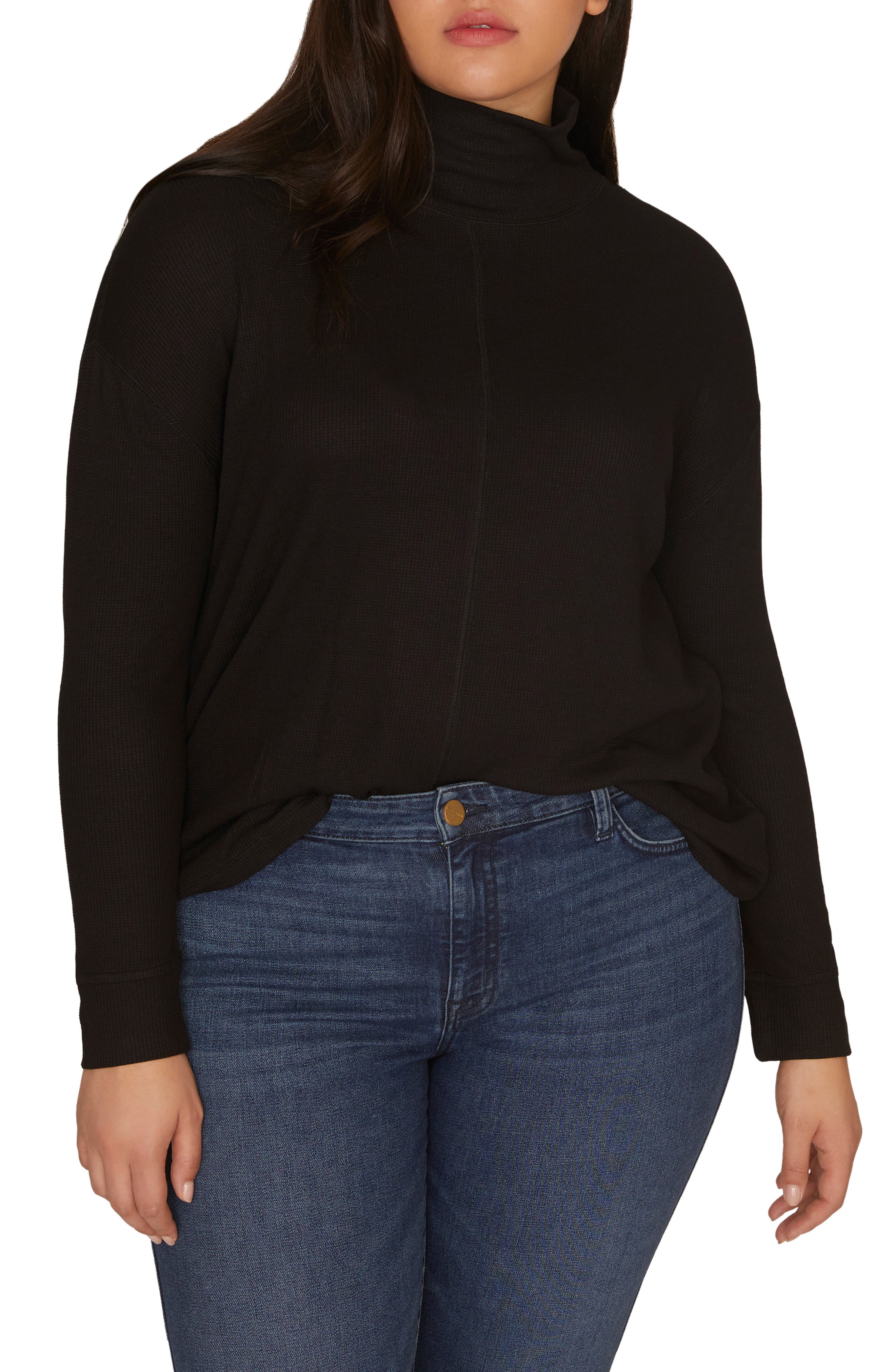 Plus Size Sanctuary Highroad Thermal Tee, Black