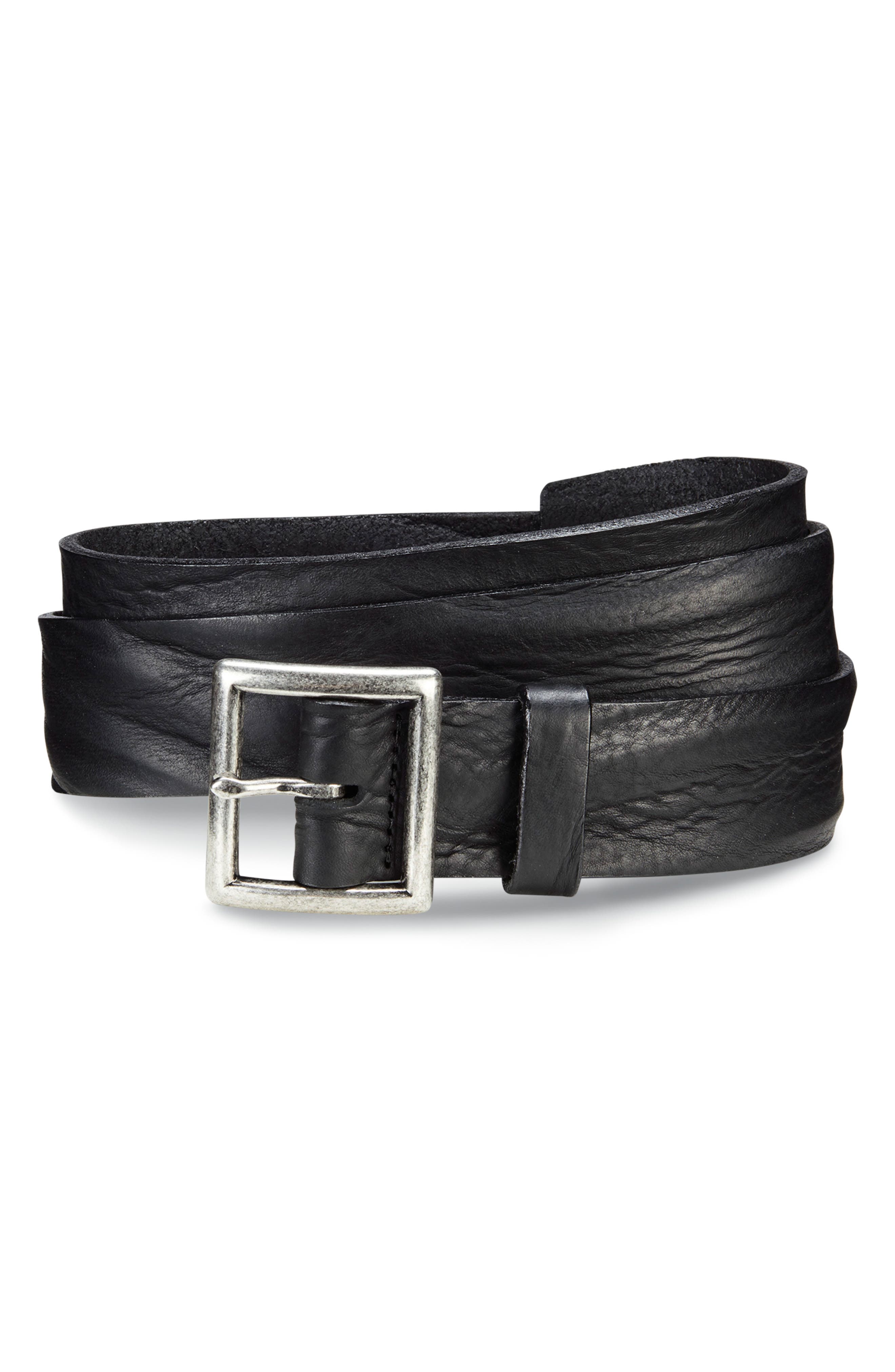 Allen Edmonds Radcliff Avenue Leather Belt, Black