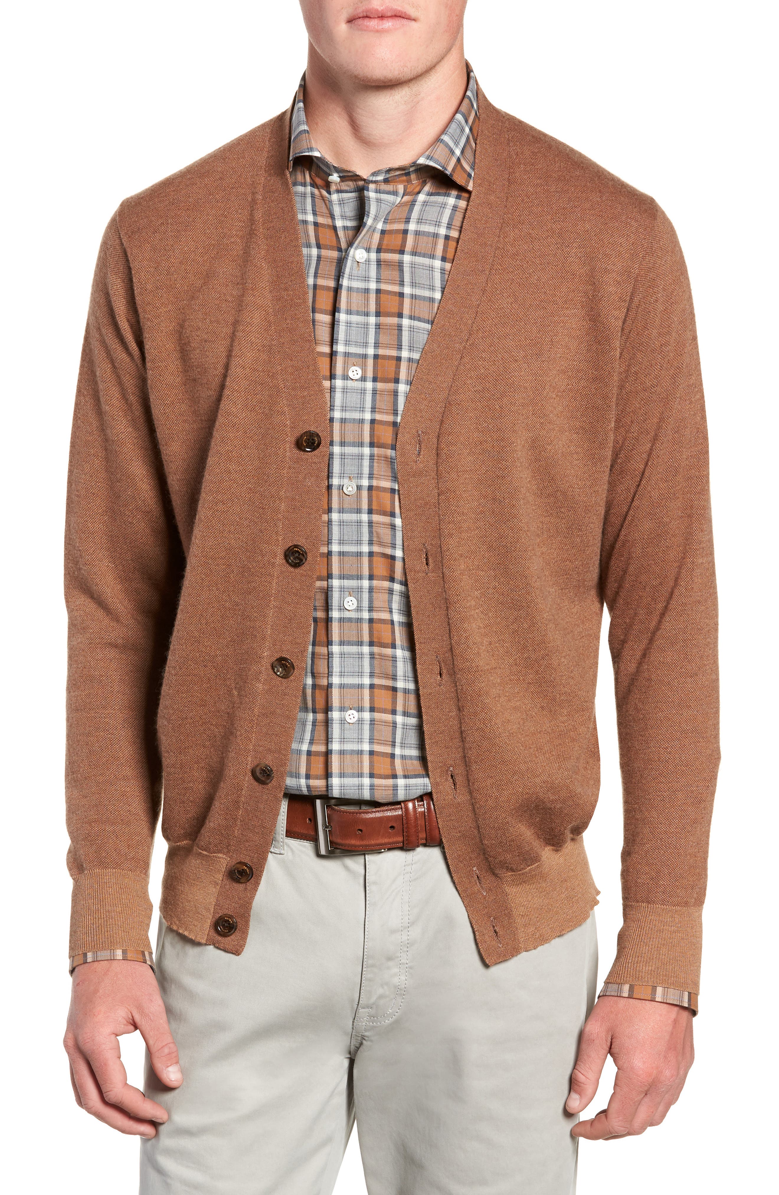 Peter Millar Collection English Manor Cardigan, Brown