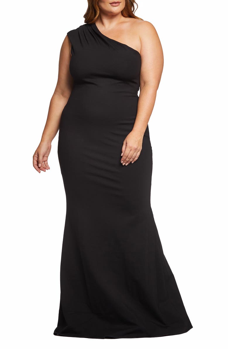 Dress the Population Eva One-Shoulder Gown (Plus Size) | Nordstrom