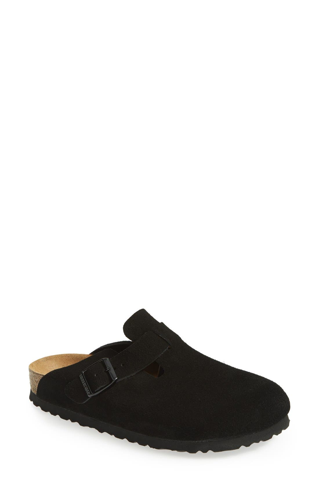 UPC 809410382900 product image for Women's Birkenstock 'Boston' Soft Footbed Clog, Size 13-13.5US / 44EU B - Black | upcitemdb.com