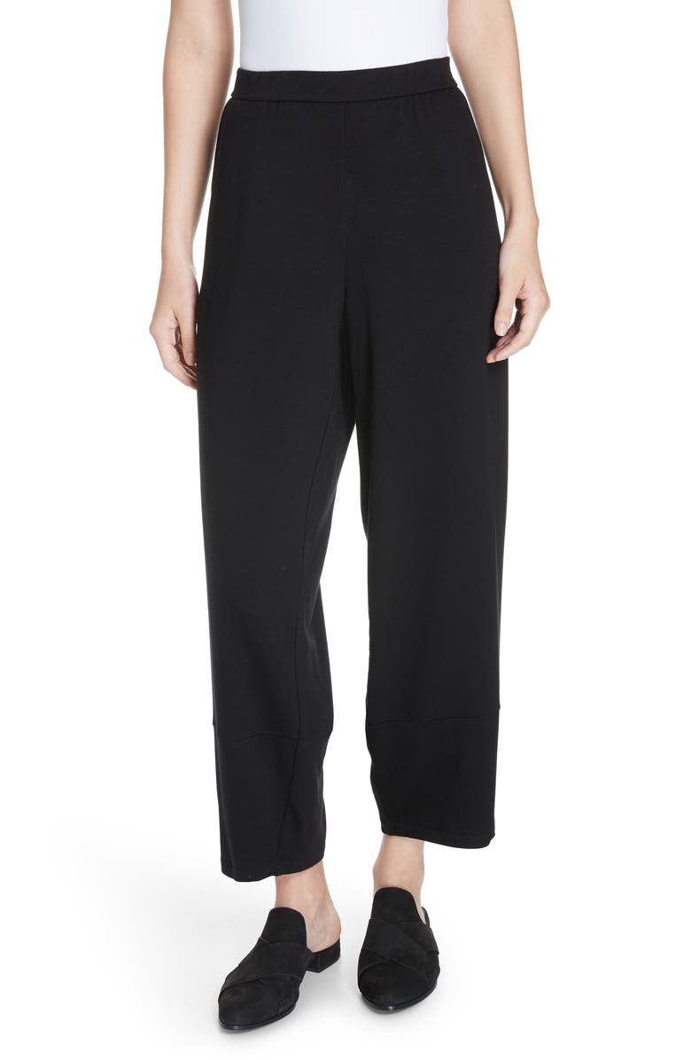 Eileen Fisher Terry Lantern High Rise Ankle Pants (Plus Size) | Nordstrom