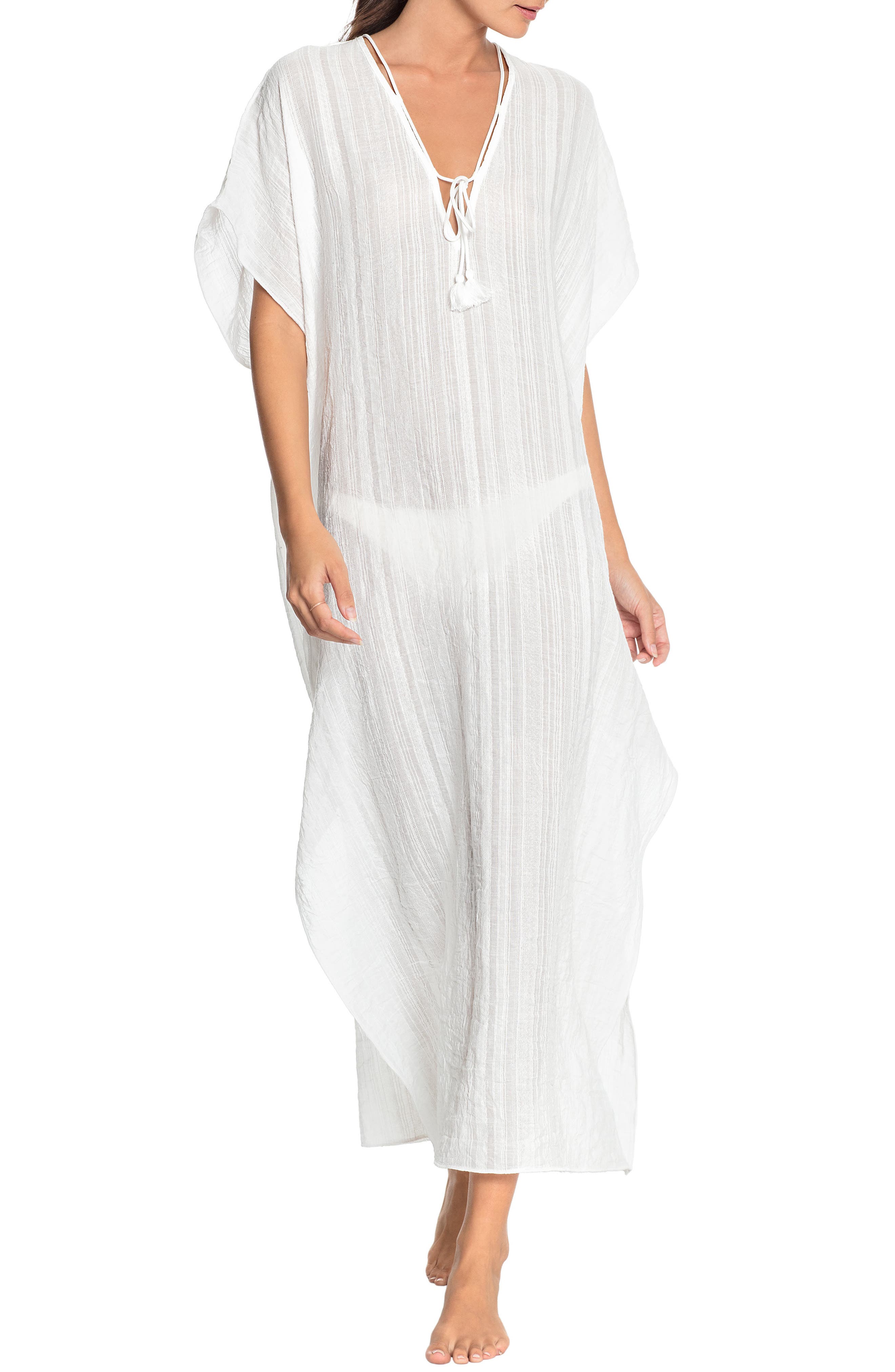 Robin Piccone Michelle Long Caftan, White