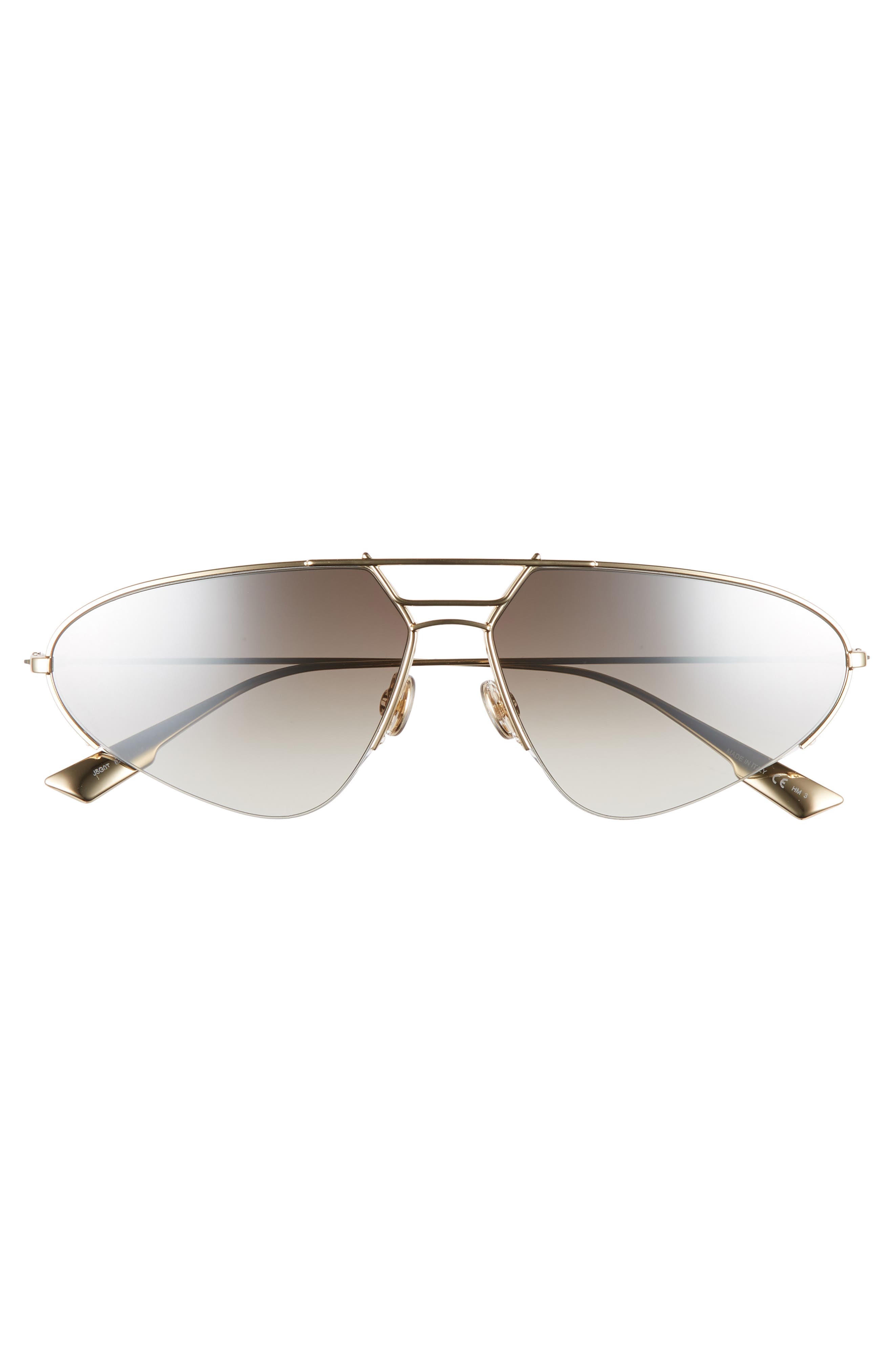 DIOR STELLAIRE 5 62MM OVERSIZE SUNGLASSES - GOLD/ GREY