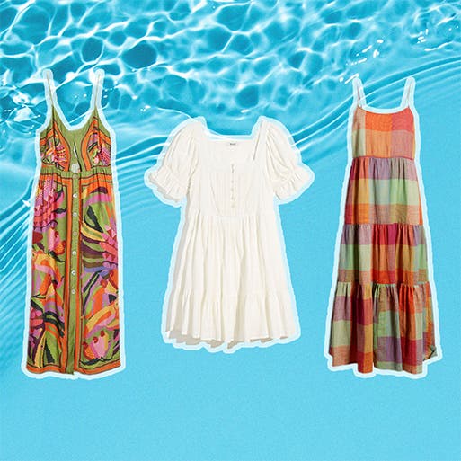 An assortment of summer dresses.