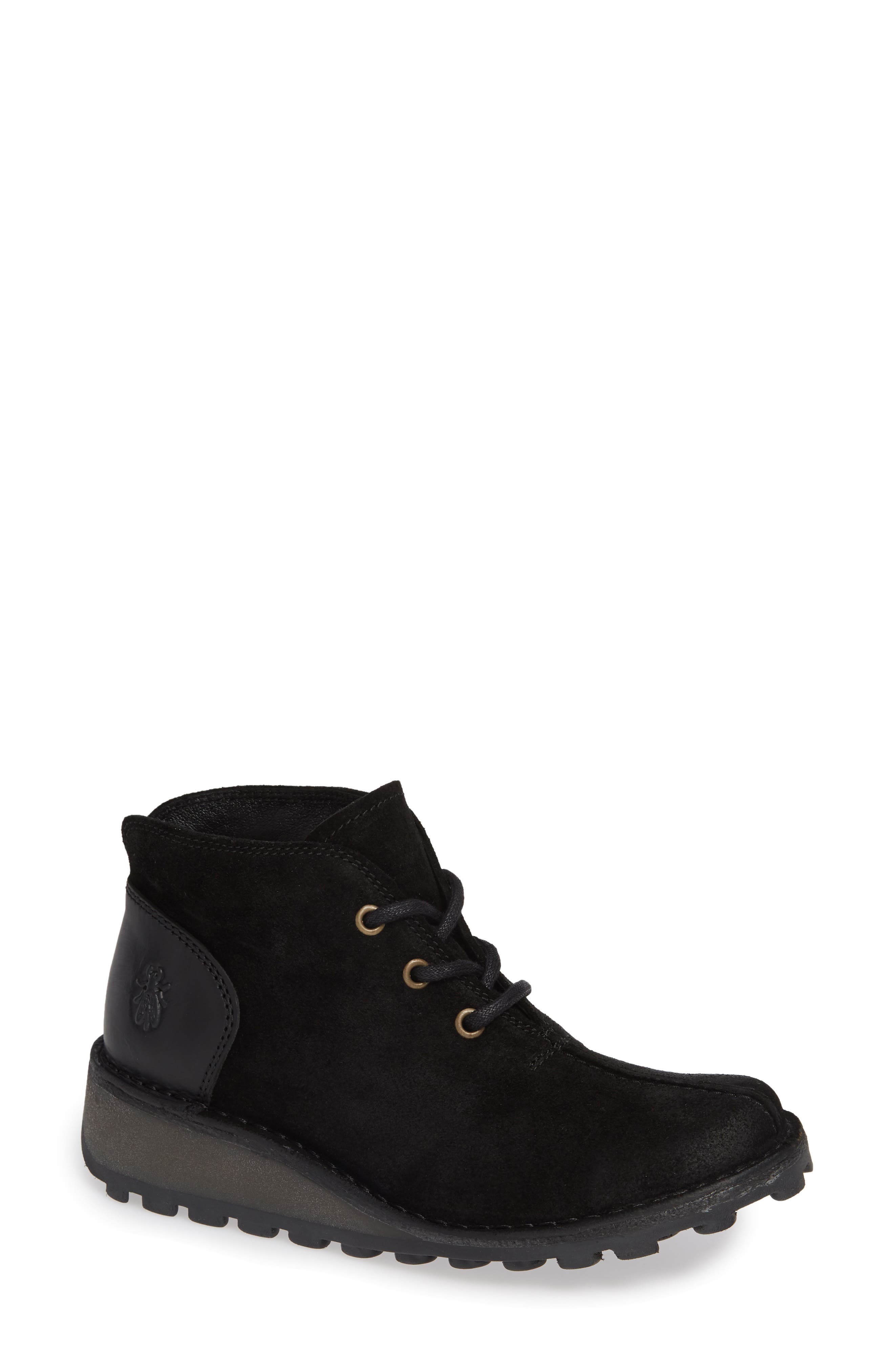 Fly London Mili Wedge Bootie - Black
