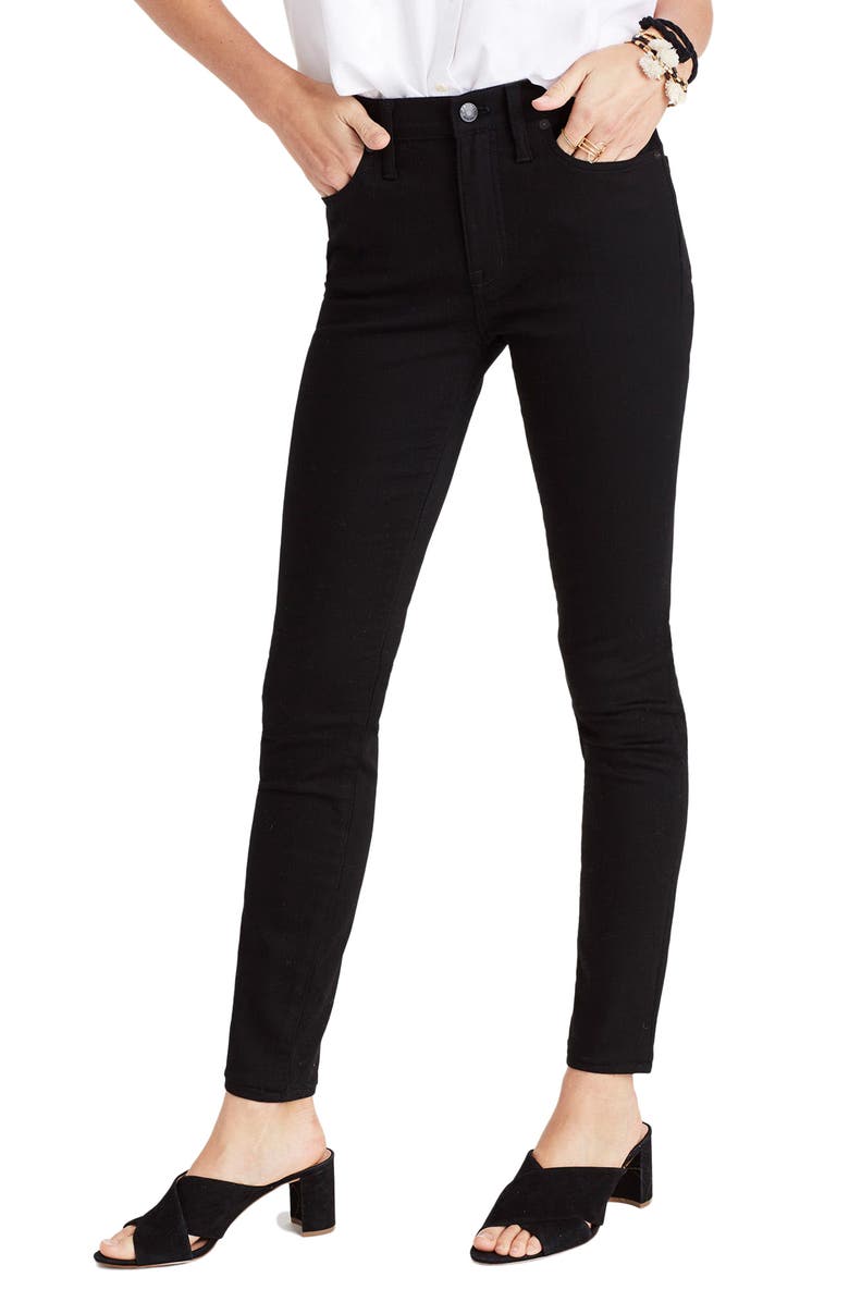 Madewell 9-Inch High-Rise Skinny Jeans (Isko Stay Black™) | Nordstrom