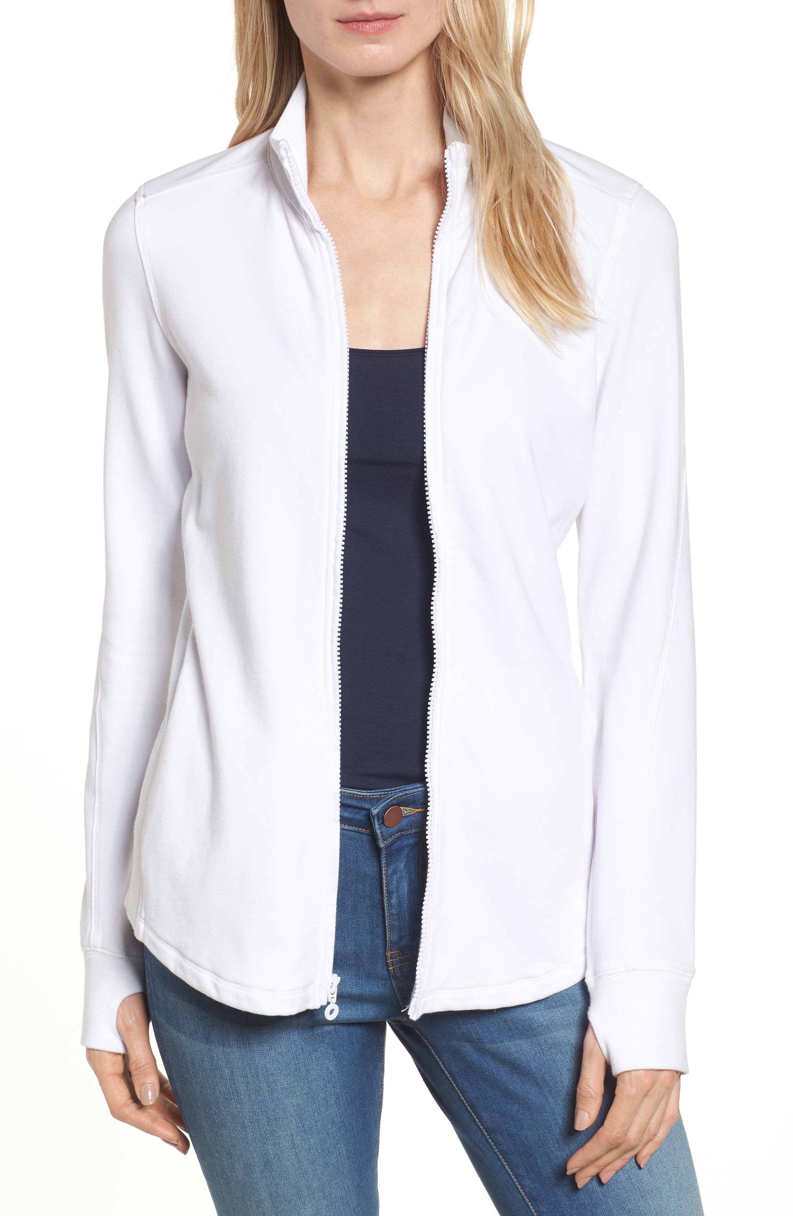 Tommy Bahama Jen And Terry Full Zip Top, White