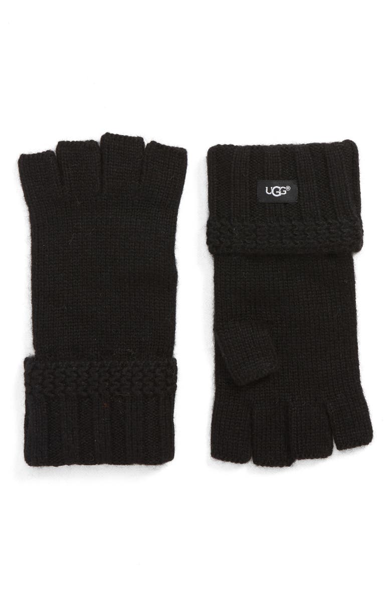 UGG® Textured Fingerless Knit Gloves Nordstrom