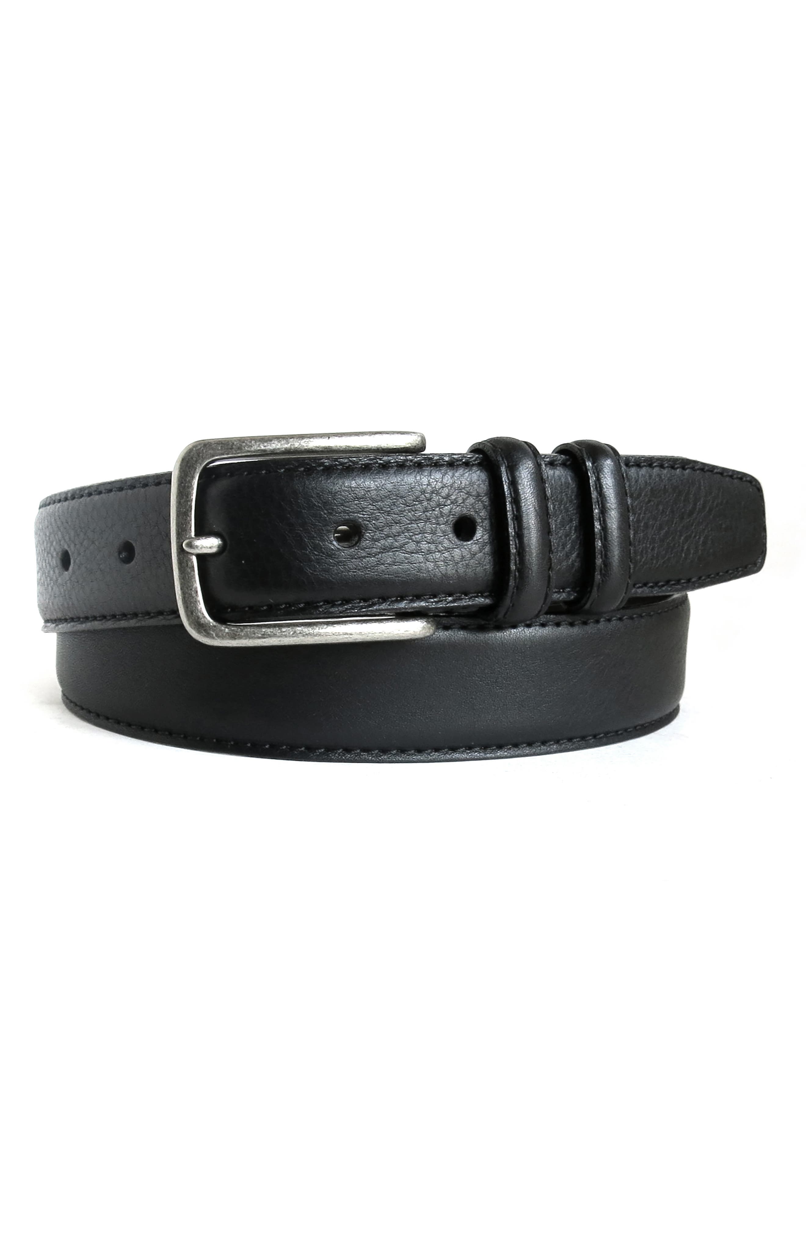 Boconi Clapton Leather Belt, Black