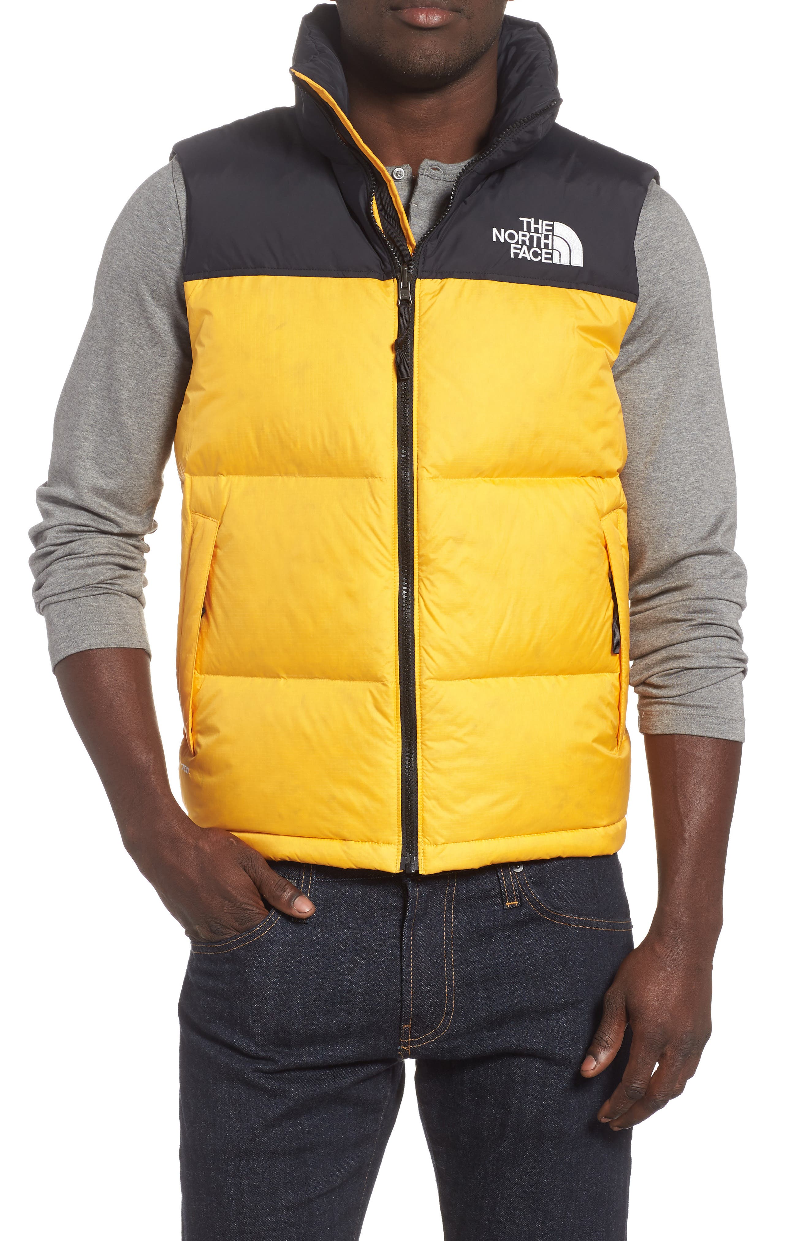 The North Face Nuptse 1996 Packable Quilted Down Vest, Yellow