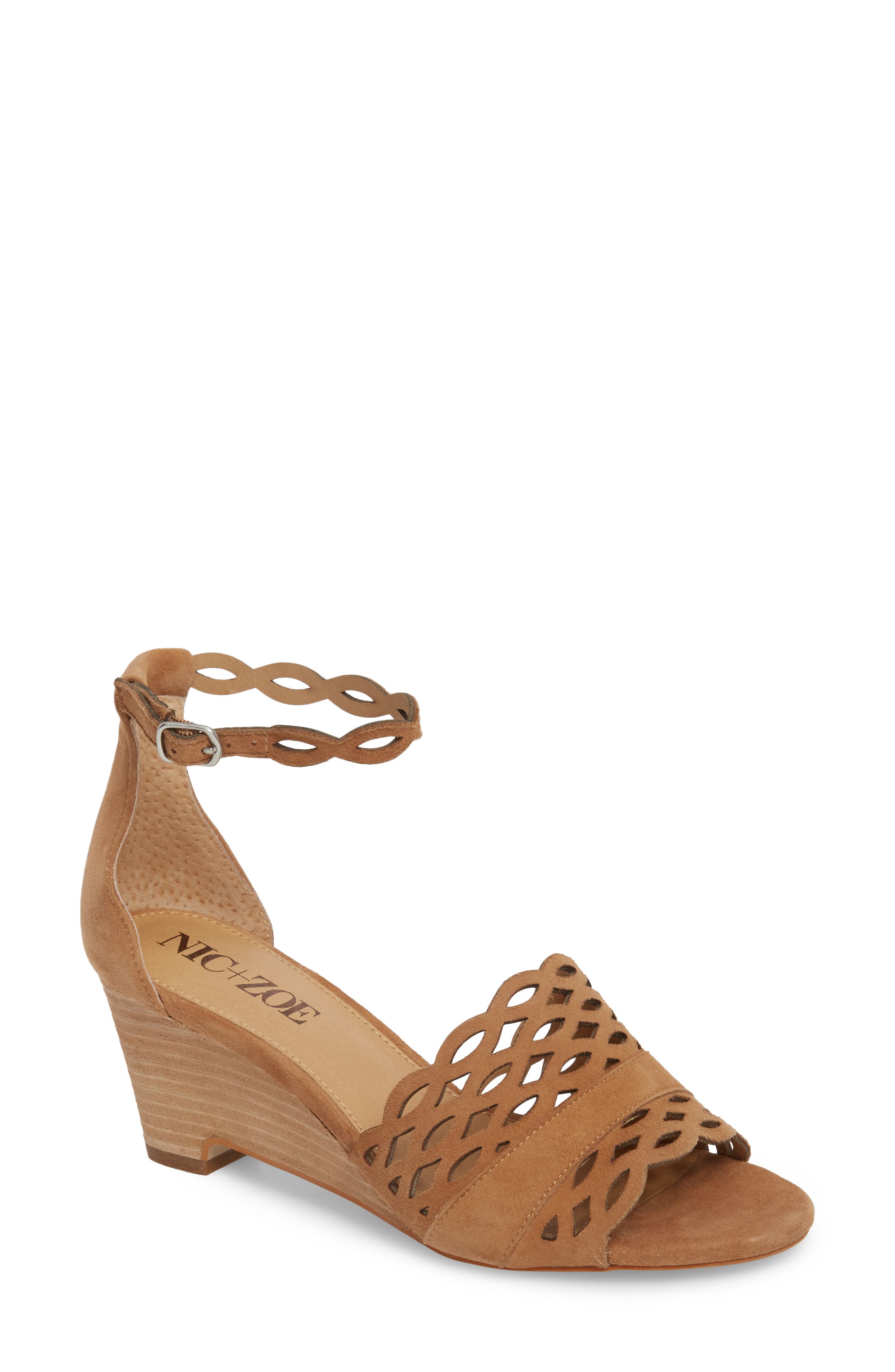 Nic+Zoe Flora Wedge Sandal, Brown
