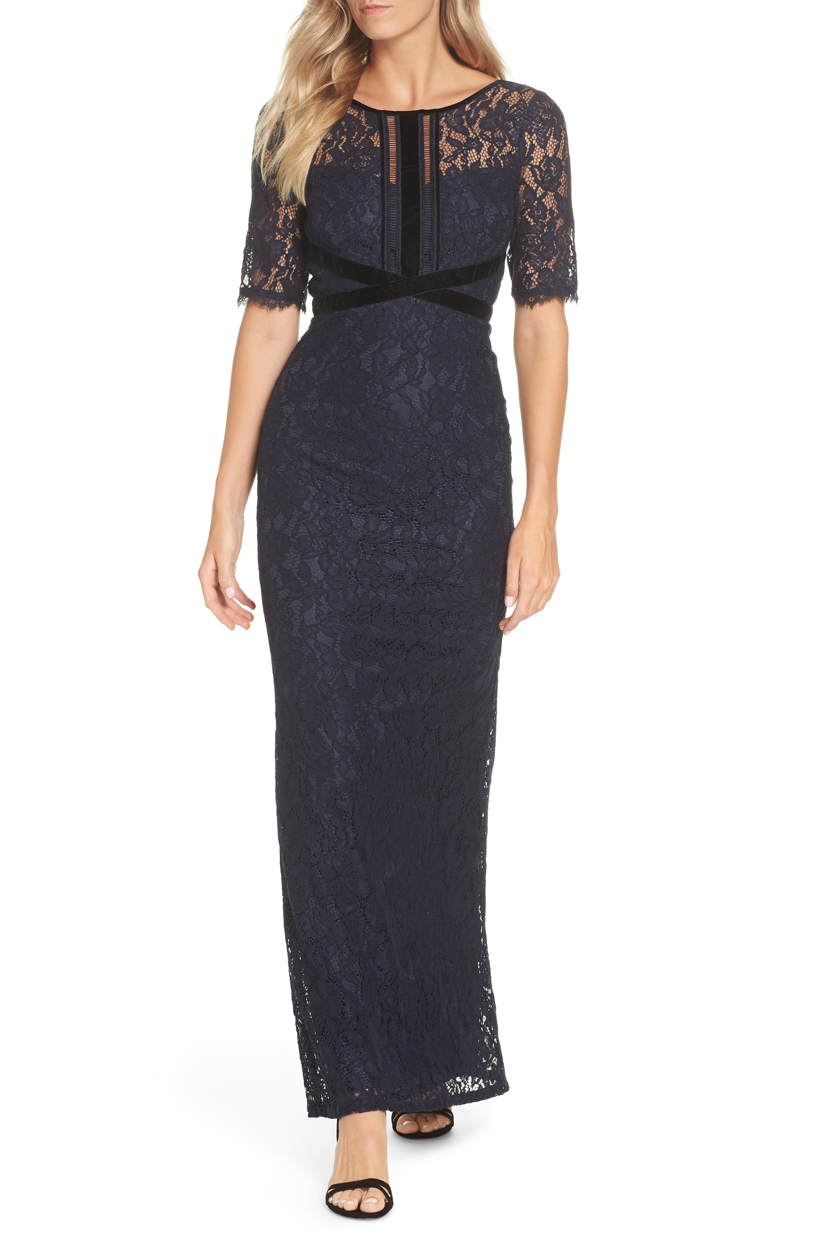 Adrianna Papell Lace Gown